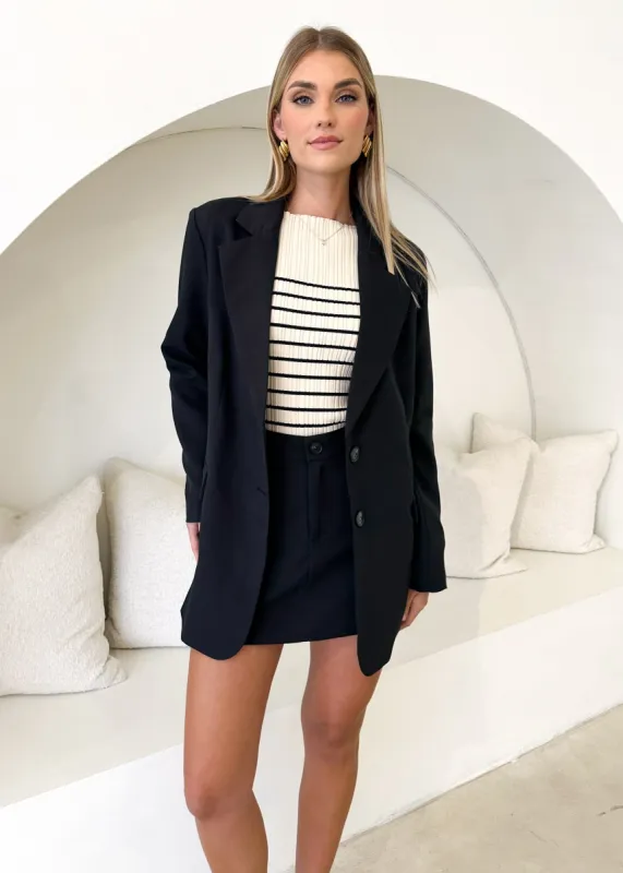 Chelsie Blazer - Black sold by Gingham & Heels