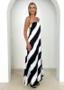 Kaela Maxi Dress - Black Stripe sold by Gingham & Heels