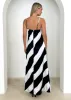 Kaela Maxi Dress - Black Stripe sold by Gingham & Heels