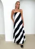 Kaela Maxi Dress - Black Stripe sold by Gingham & Heels