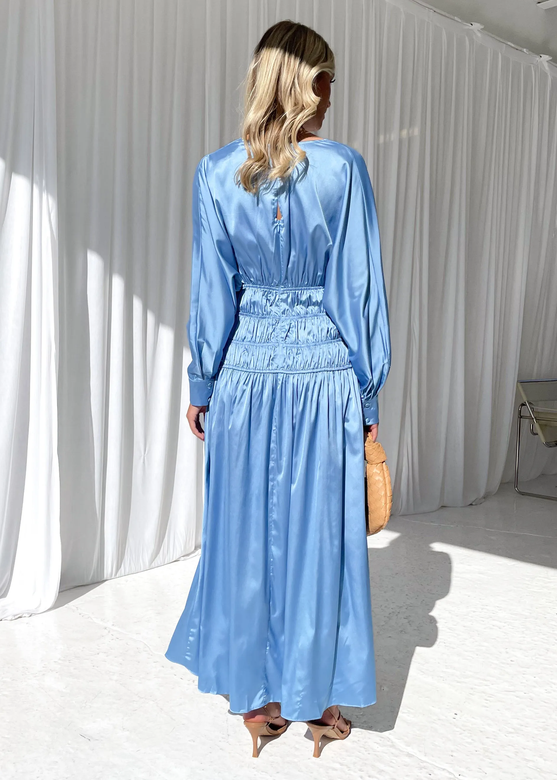 Ladora Midi Dress - Blue sold by Gingham & Heels product image thumbnail 5