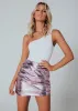 The Glow Up Mini Skirt - Pink sold by Gingham & Heels