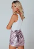 The Glow Up Mini Skirt - Pink sold by Gingham & Heels
