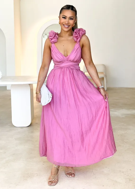Rincess Maxi Dress - Pink sold by Gingham & Heels