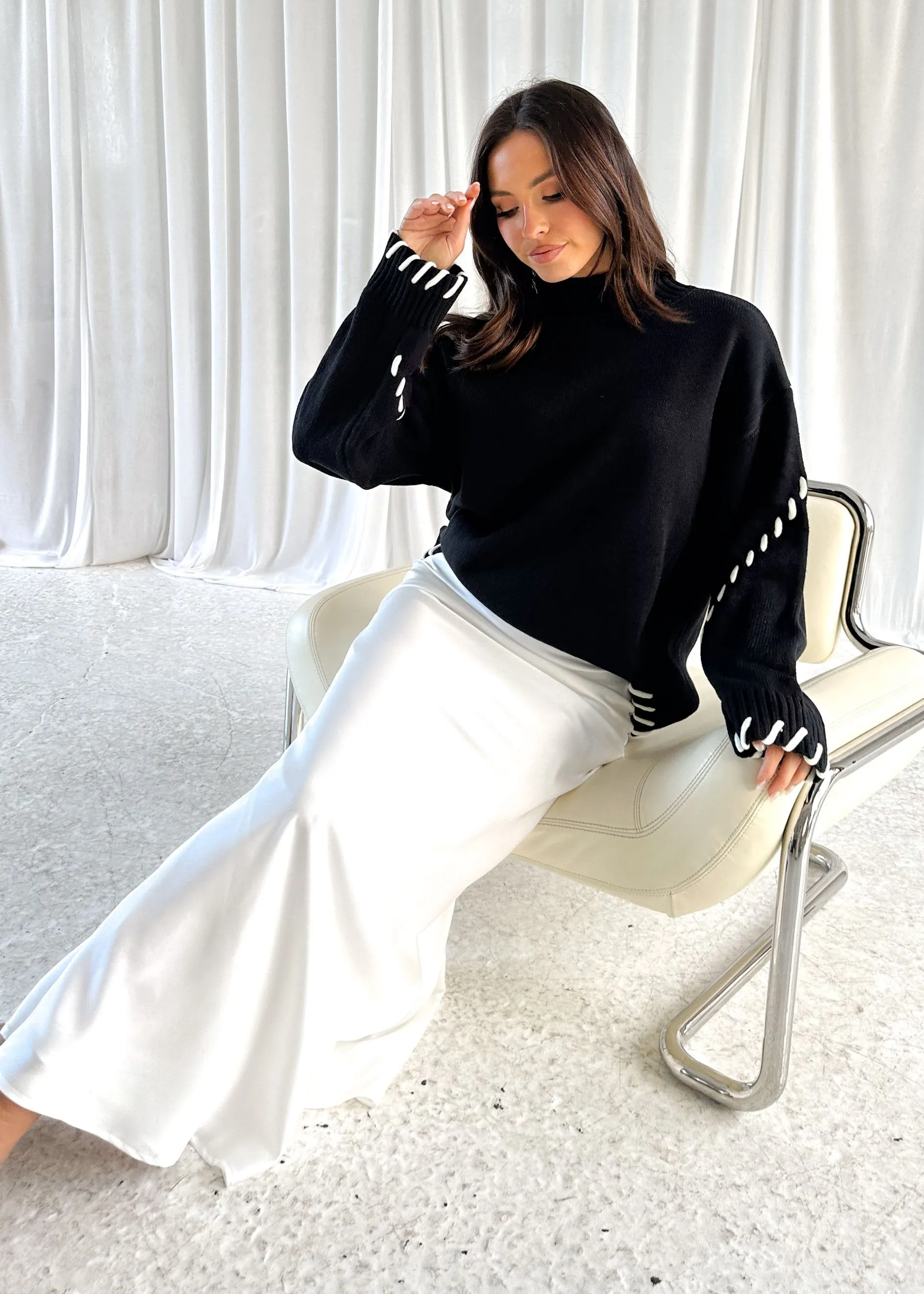 Keira Sweater - Black sold by Gingham & Heels product image thumbnail 5