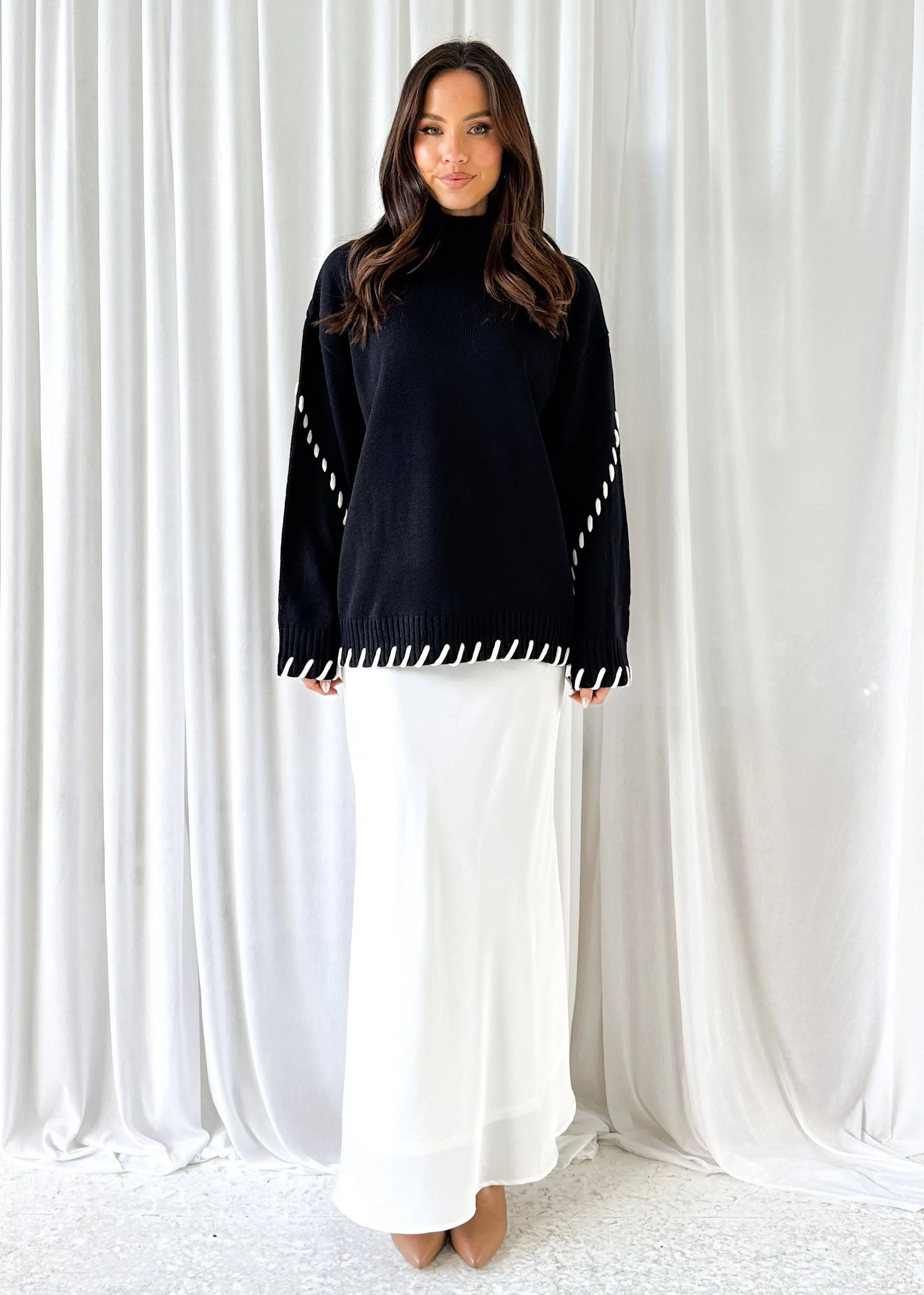 Keira Sweater - Black sold by Gingham & Heels product image thumbnail 3