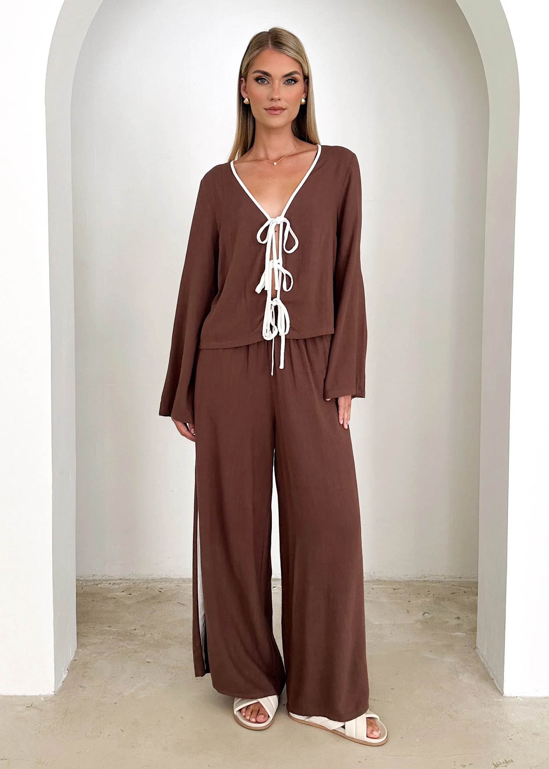 Rowana Top - Chocolate sold by Gingham & Heels product image thumbnail 5