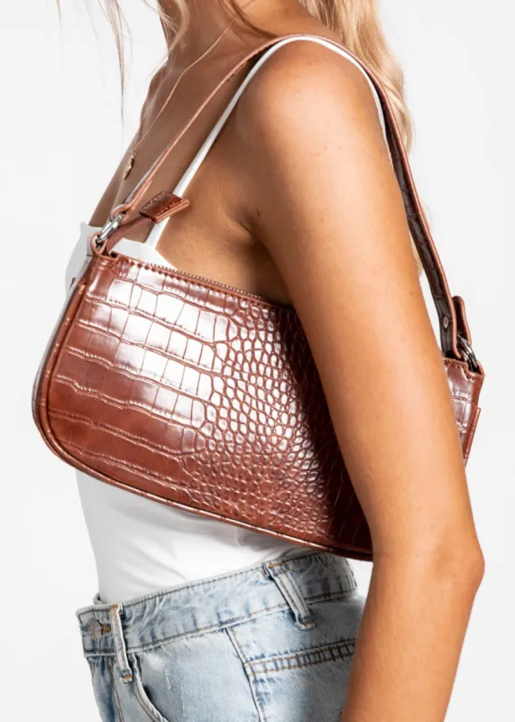 Feeling Good Bag - Brown sold by Gingham & Heels