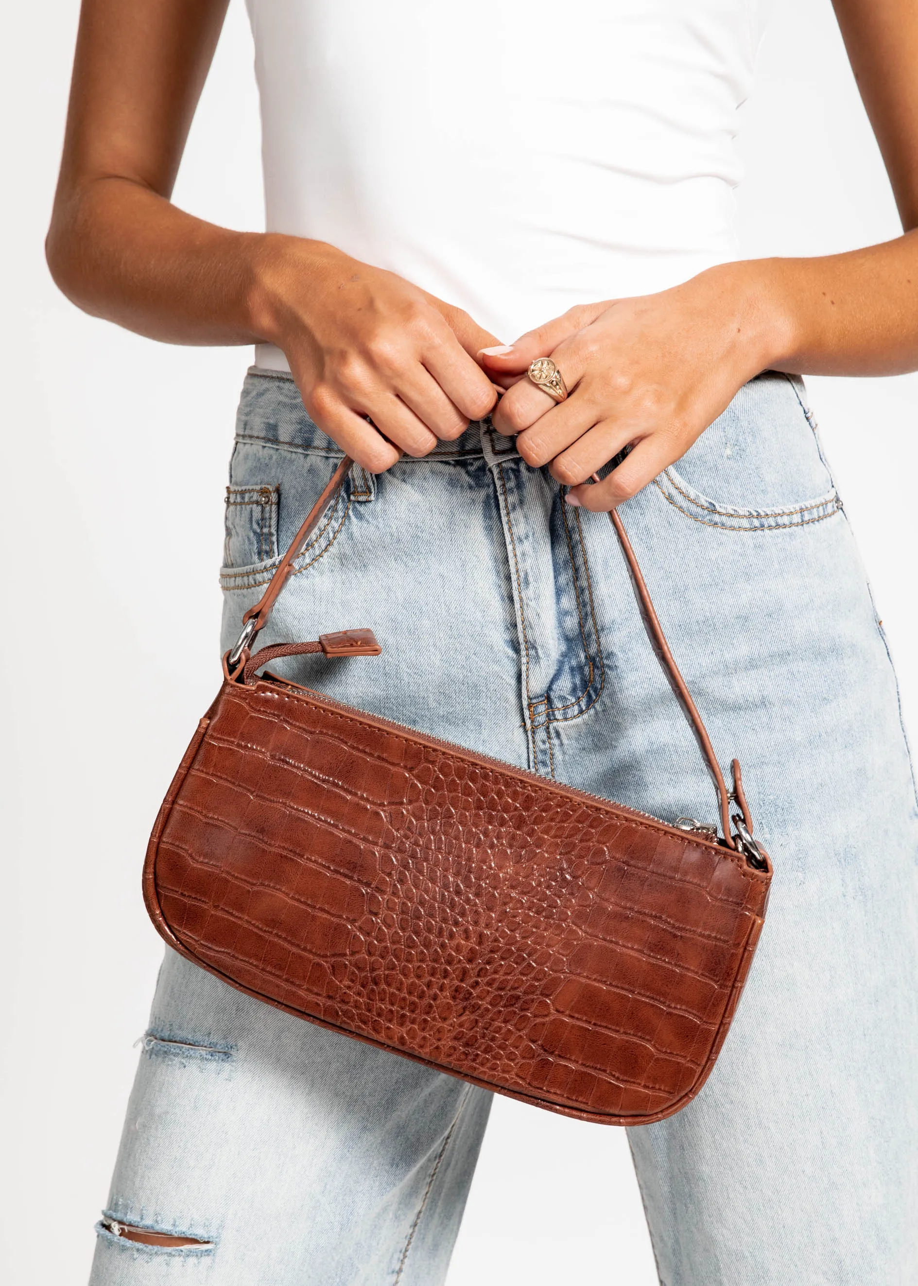 Feeling Good Bag - Brown sold by Gingham & Heels product image thumbnail 3