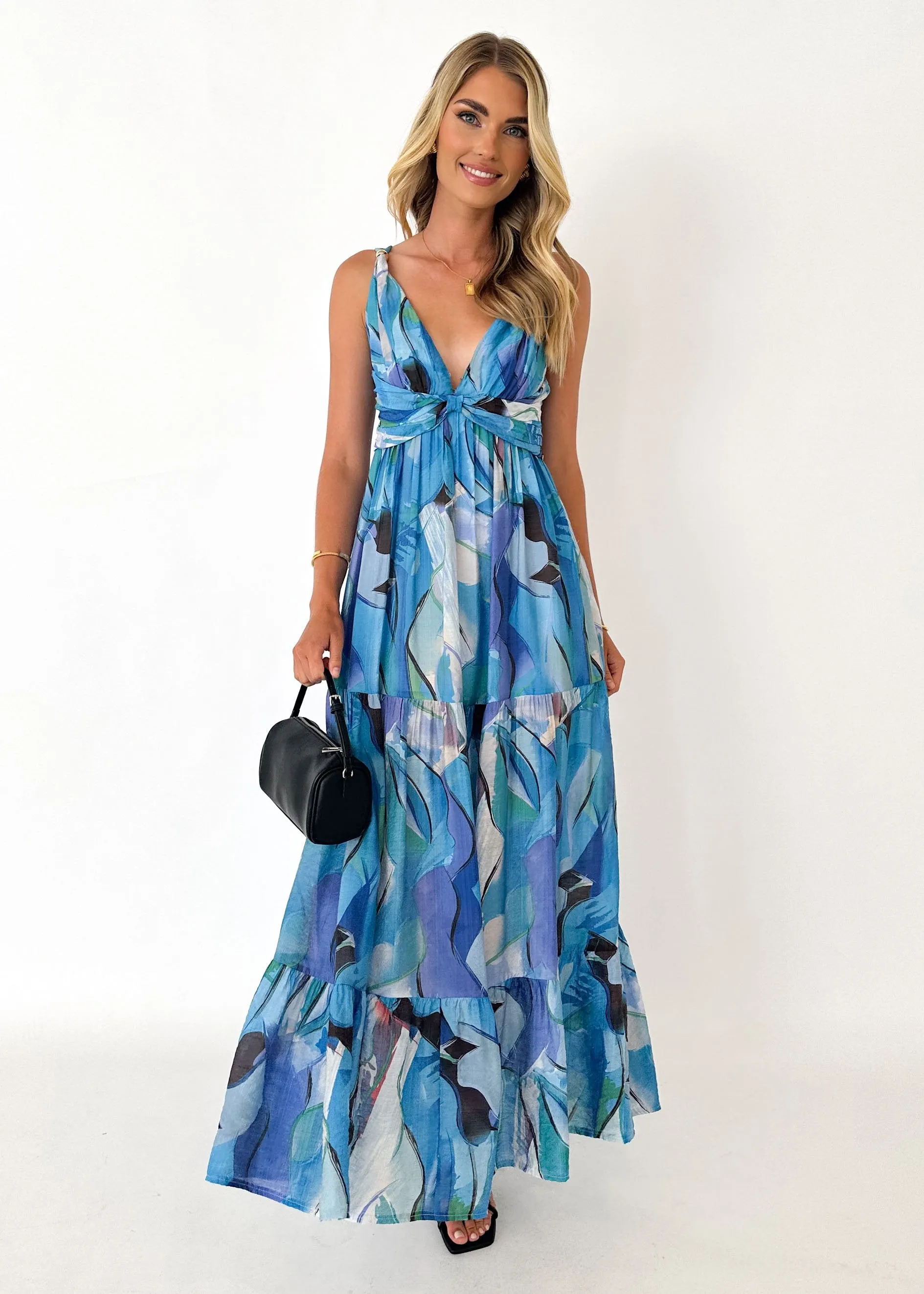 Velilah Maxi Dress - Blue Mirage sold by Gingham & Heels product image thumbnail 3