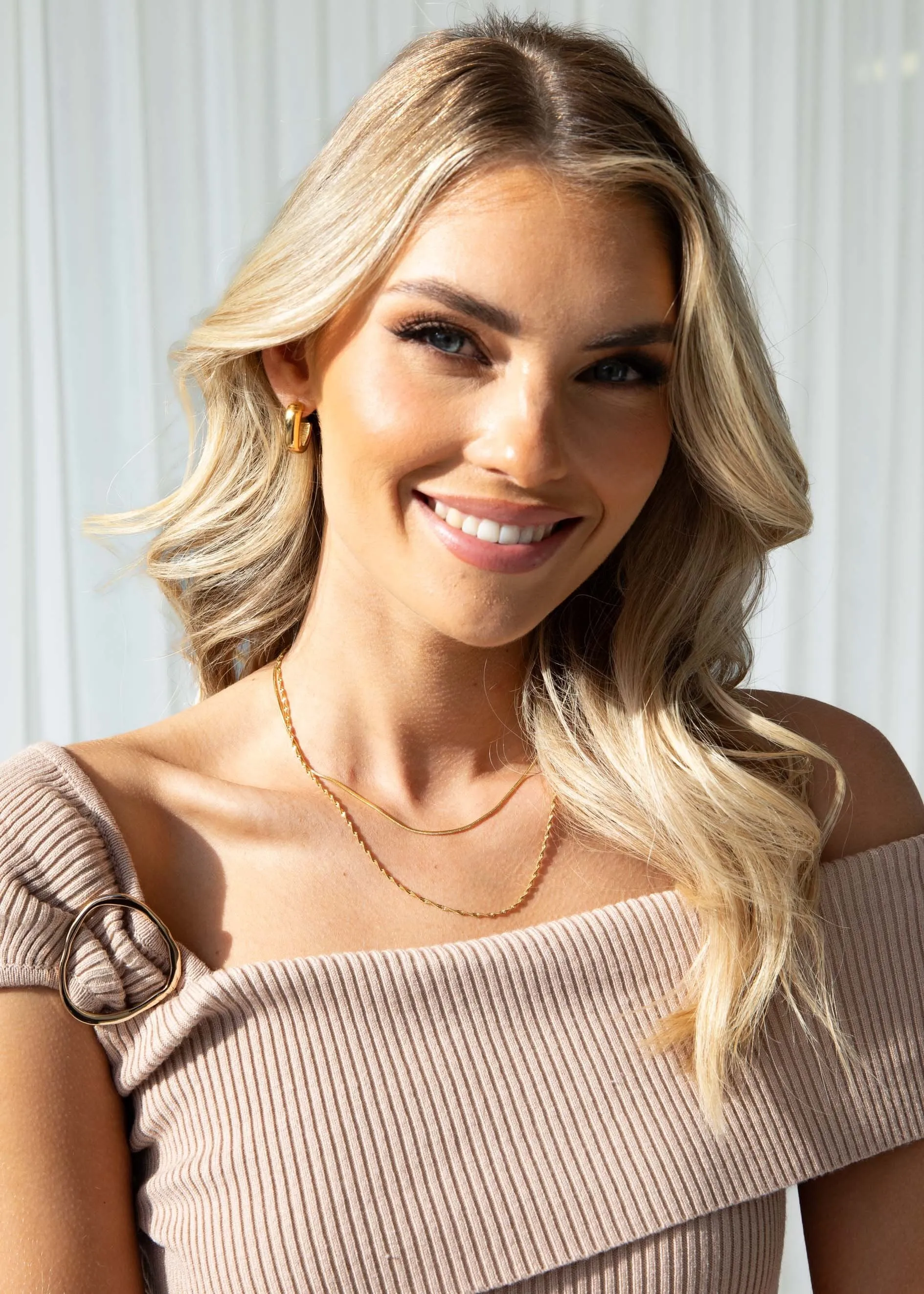 Lekika Earrings - Gold sold by Gingham & Heels product image thumbnail 4