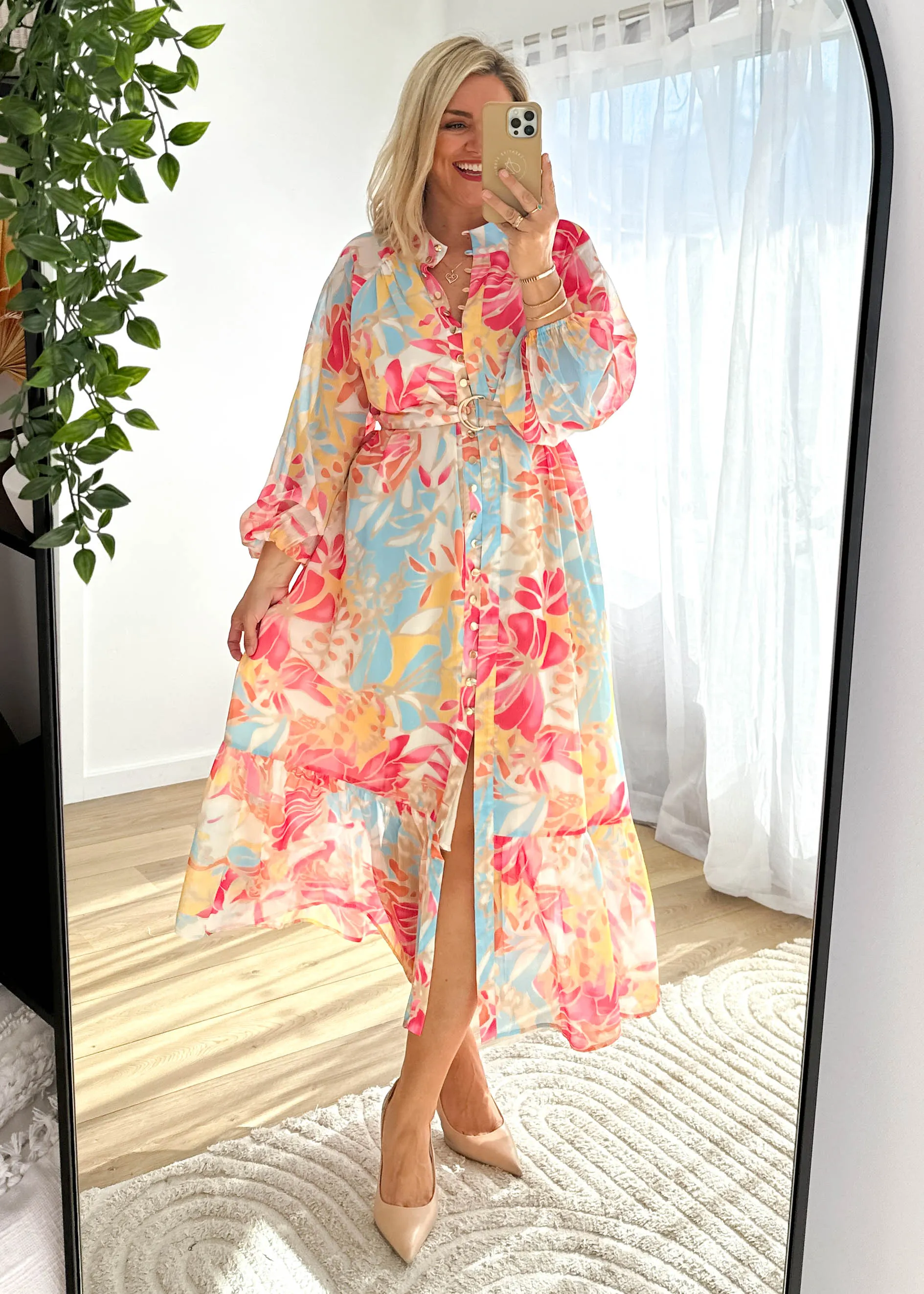 Anaisha Maxi Dress - Seaside Palm sold by Gingham & Heels product image thumbnail 4