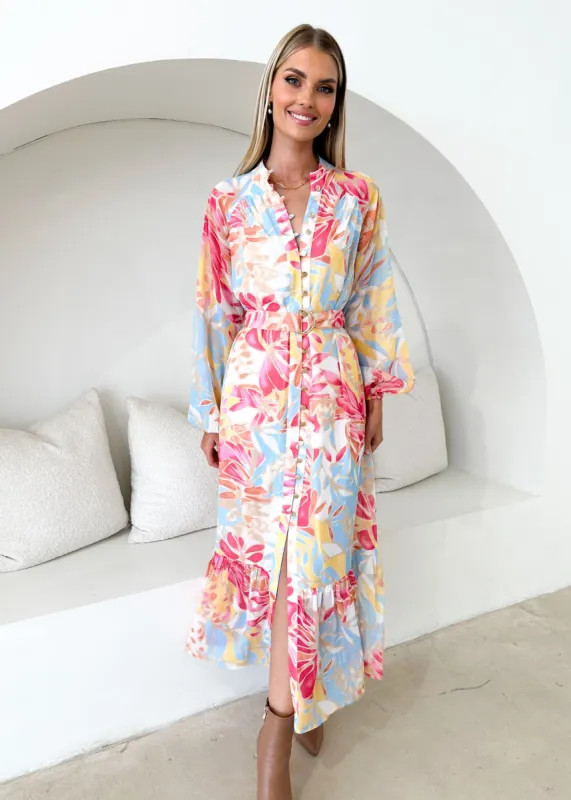 Anaisha Maxi Dress - Seaside Palm sold by Gingham & Heels