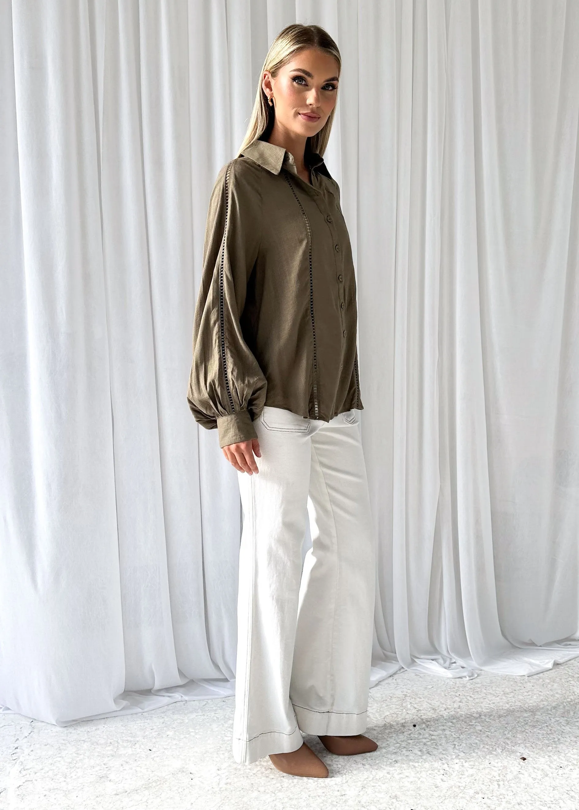 Haydra Shirt - Sage sold by Gingham & Heels product image thumbnail 4