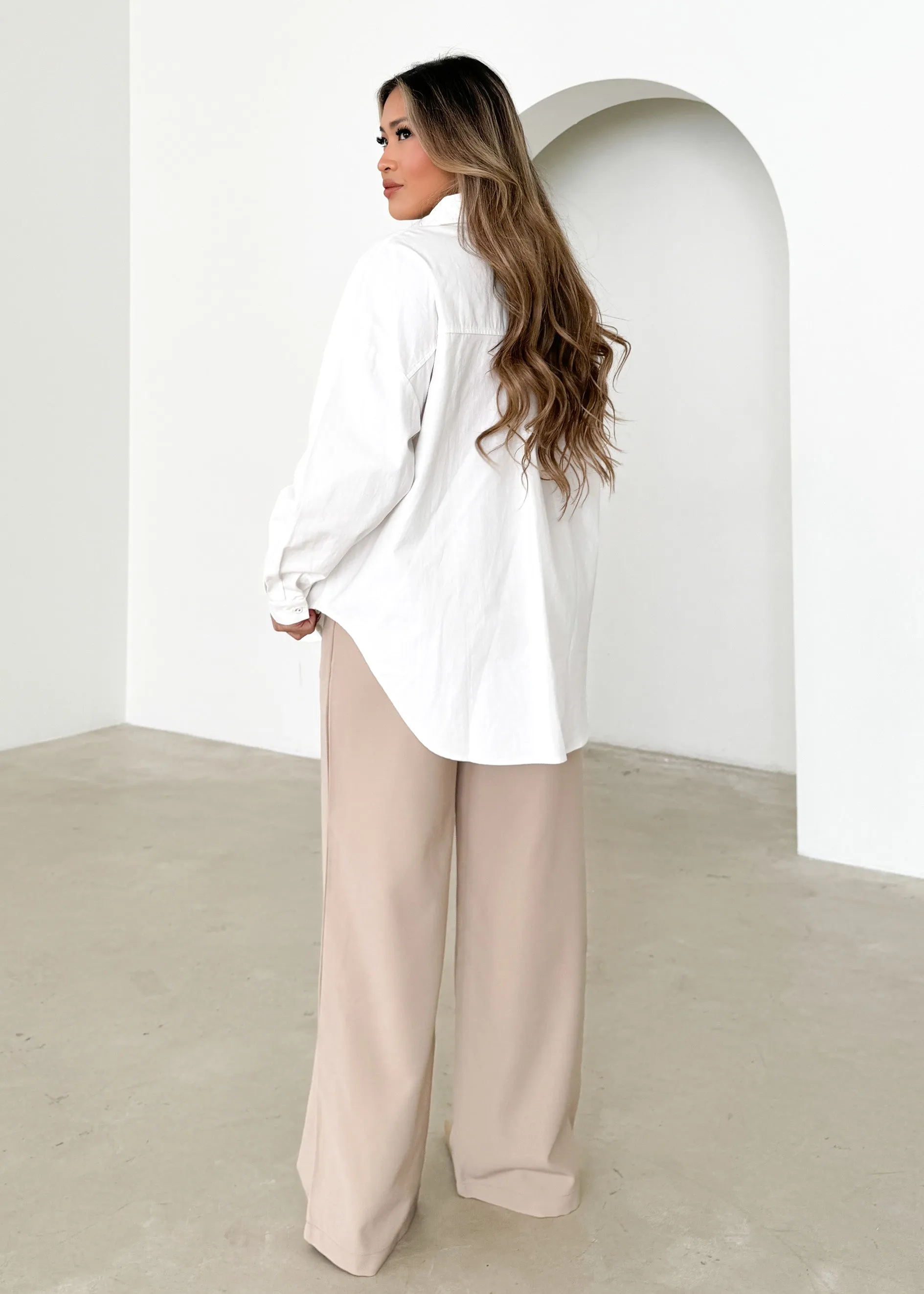 Gallerie Shirt - Off White sold by Gingham & Heels product image thumbnail 4