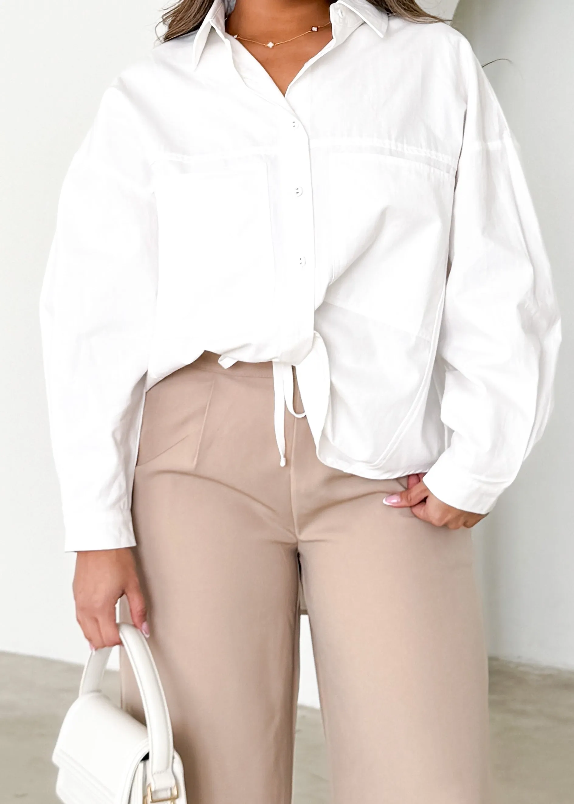 Gallerie Shirt - Off White sold by Gingham & Heels product image thumbnail 5