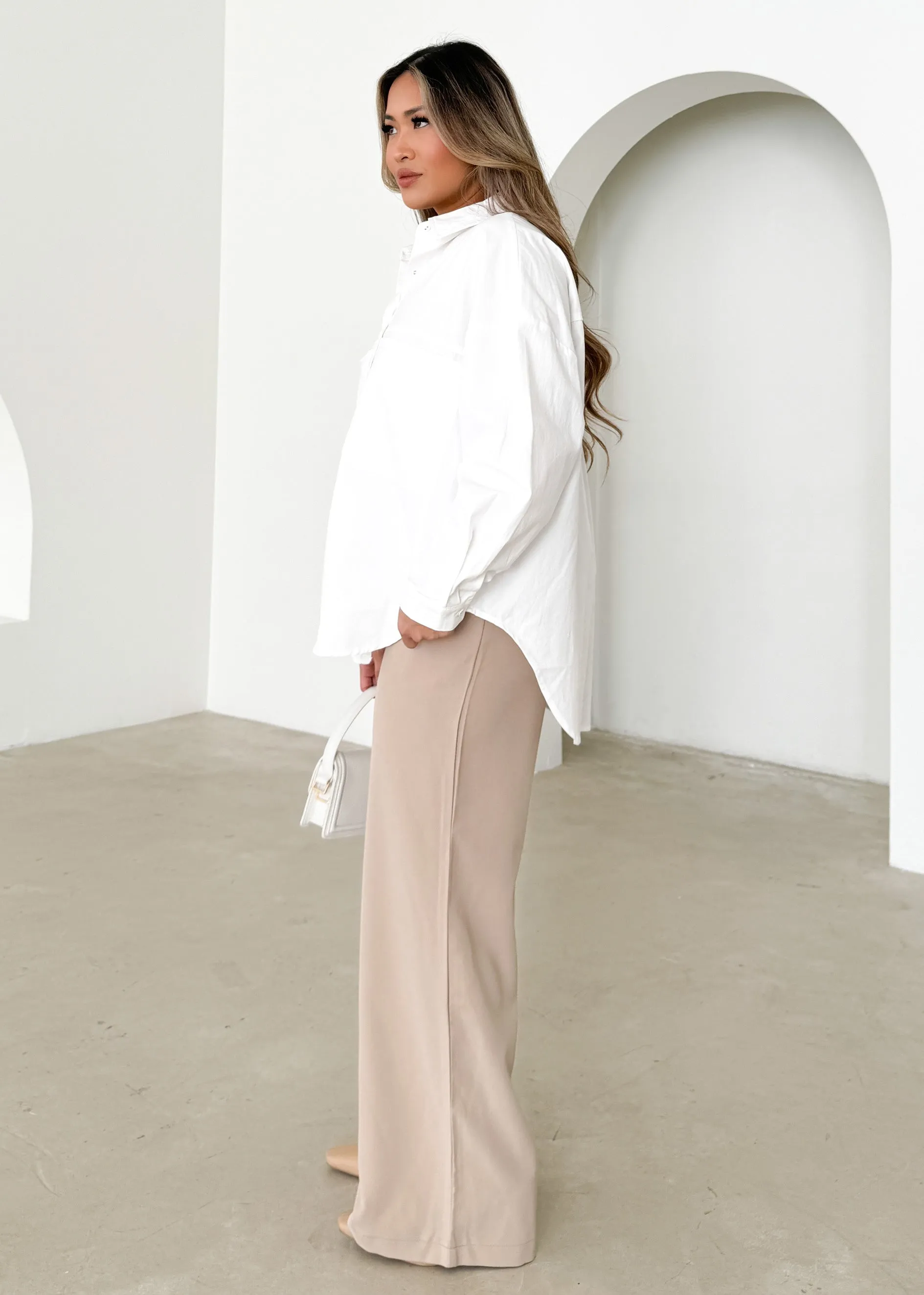 Gallerie Shirt - Off White sold by Gingham & Heels product image thumbnail 3