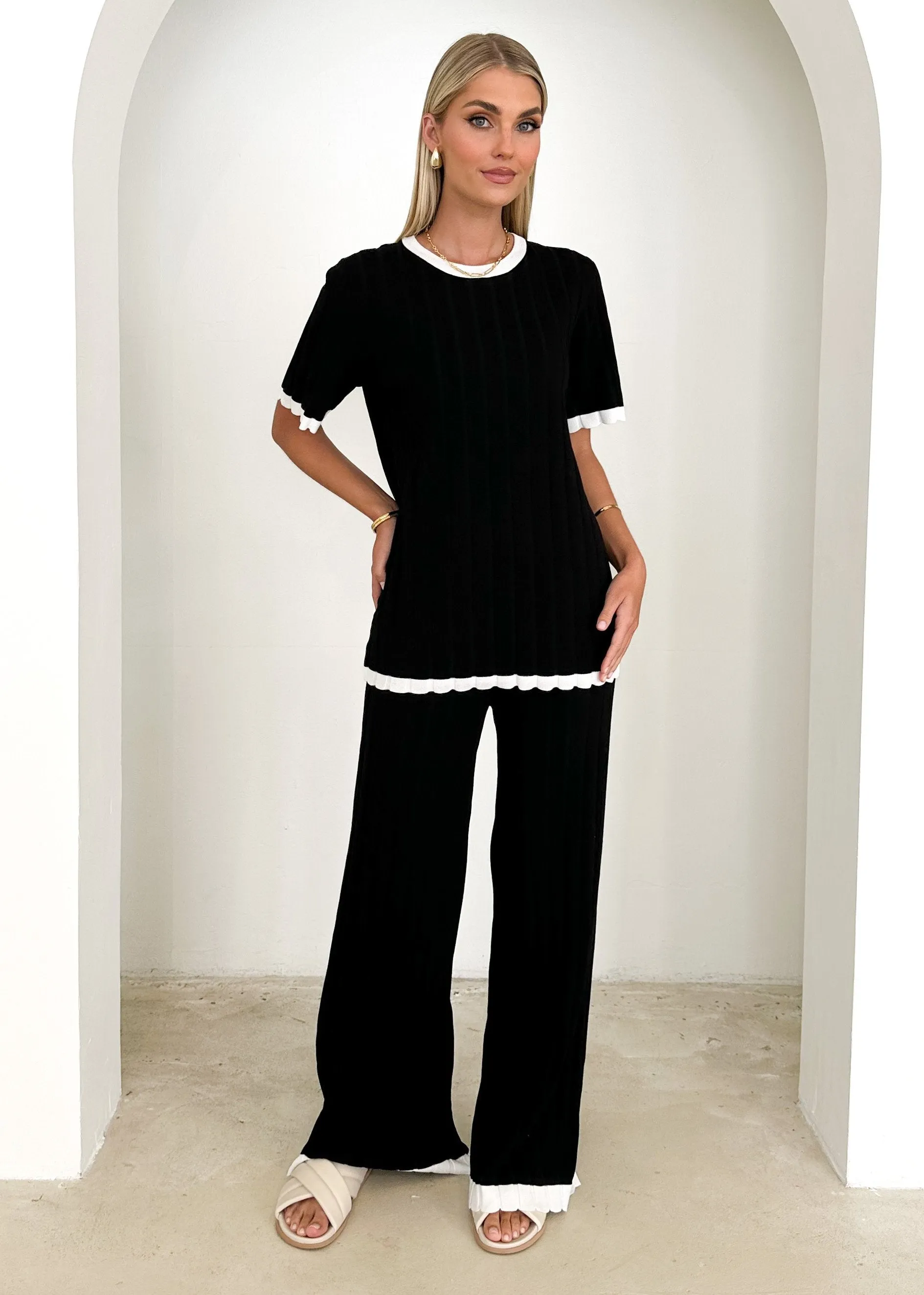 Tienna Knit Top - Black sold by Gingham & Heels product image thumbnail 3