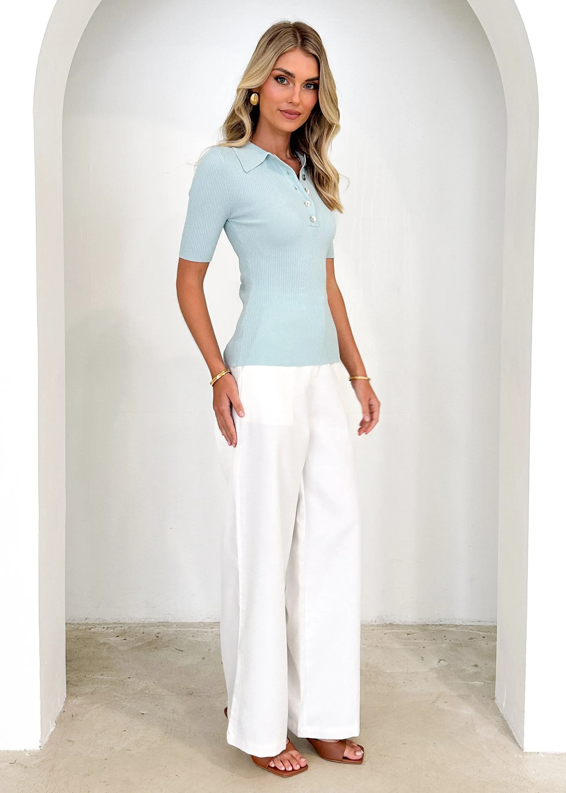 Tayman Knit Top - Seafoam sold by Gingham & Heels product image thumbnail 4