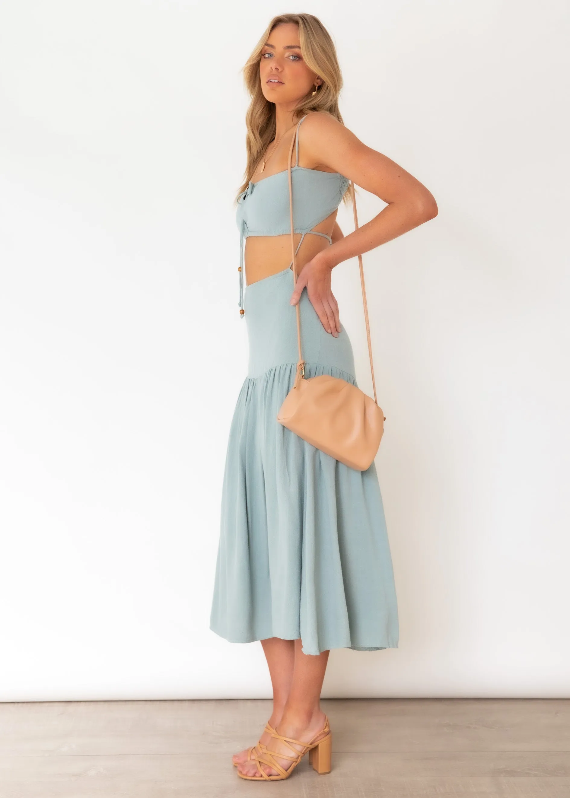 Nia Midi Dress - Sage sold by Gingham & Heels product image thumbnail 4