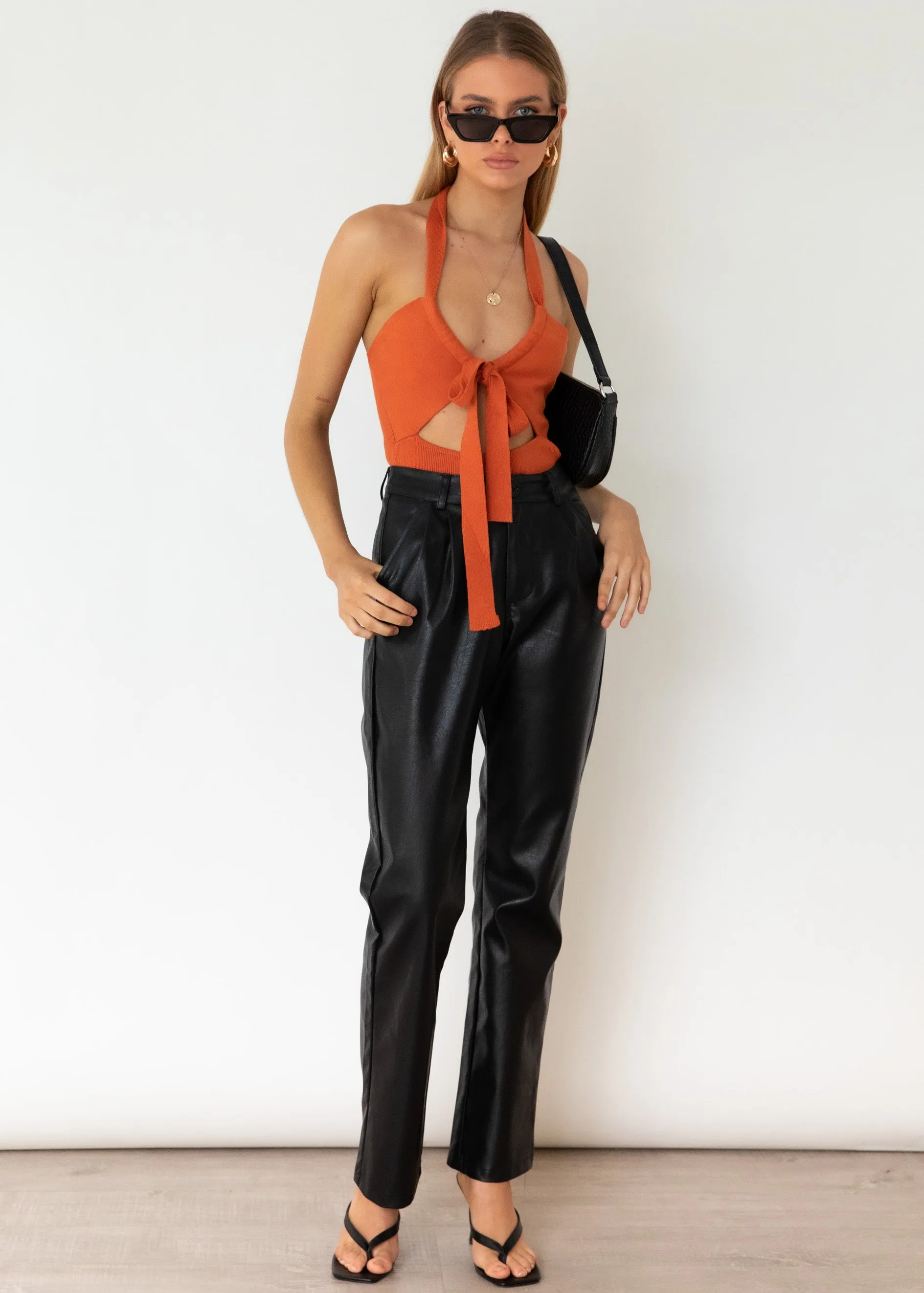Loose Ends Bodysuit - Tangerine sold by Gingham & Heels product image thumbnail 3