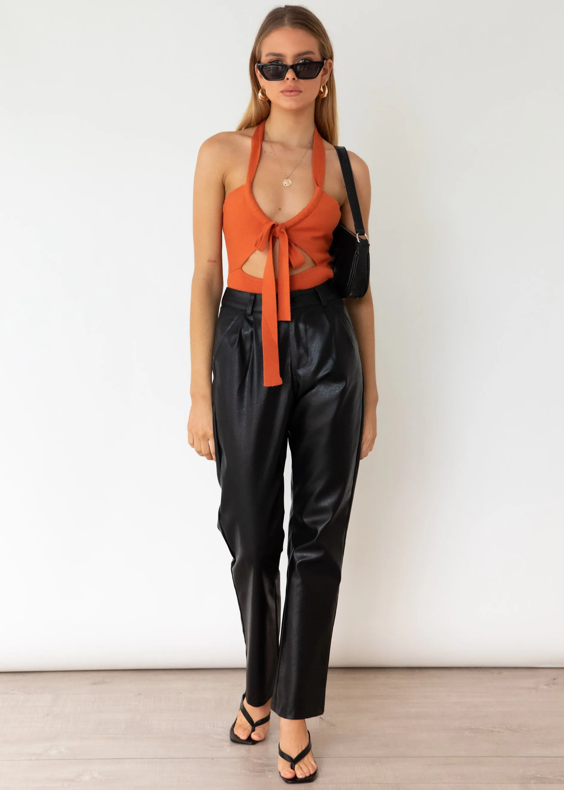 Loose Ends Bodysuit - Tangerine sold by Gingham & Heels product image thumbnail 5