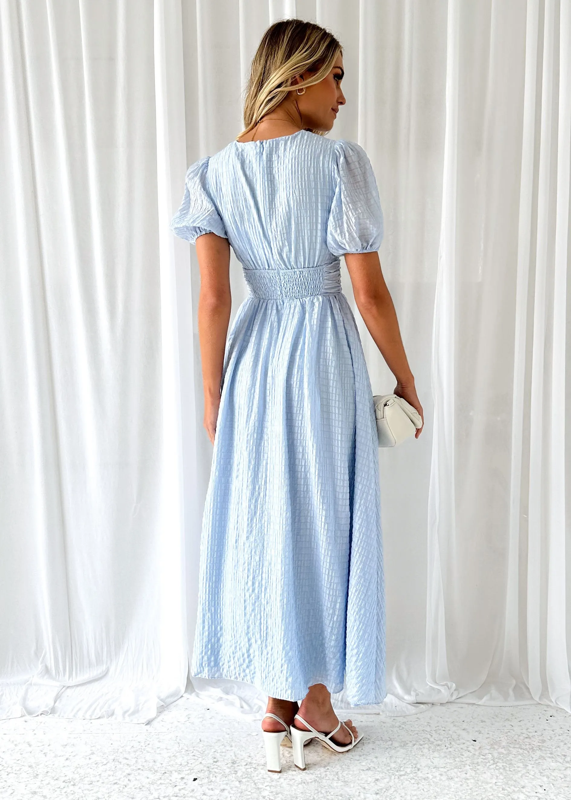 Dunning Midi Dress - Sky Blue sold by Gingham & Heels product image thumbnail 5