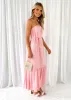 Ianna Halter Maxi Dress - Pink sold by Gingham & Heels