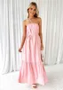 Ianna Halter Maxi Dress - Pink sold by Gingham & Heels