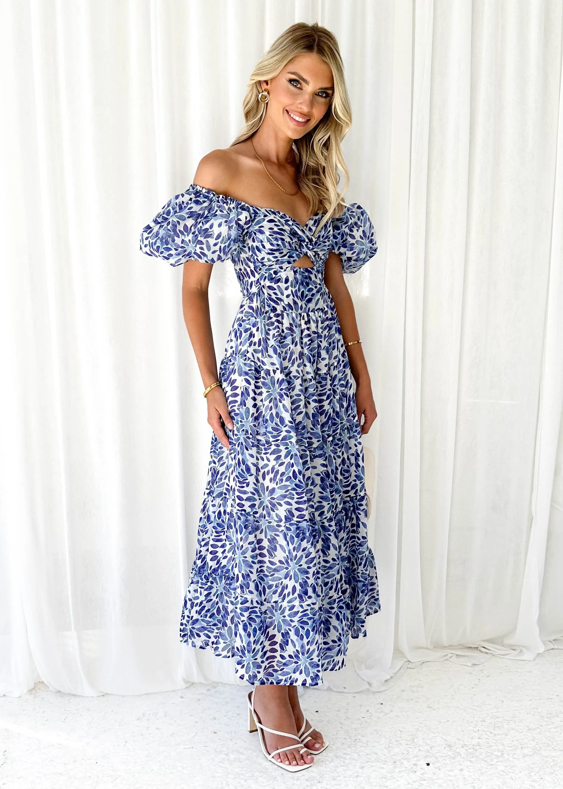 Tridden Maxi Dress - Blue Petal sold by Gingham & Heels product image thumbnail 5