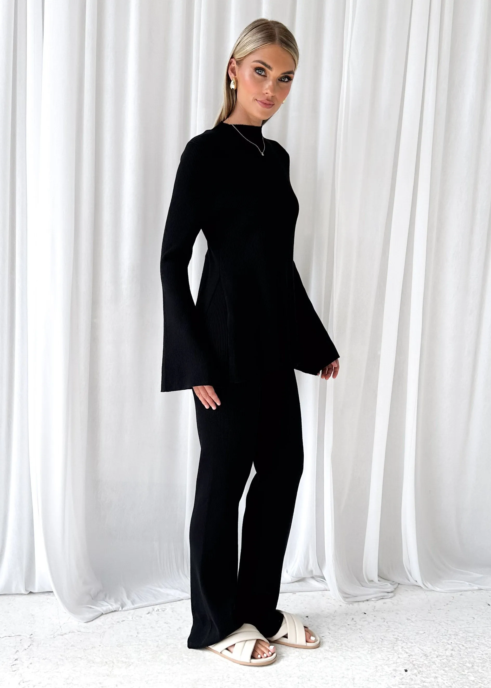 Riella Knit Top - Black sold by Gingham & Heels product image thumbnail 4