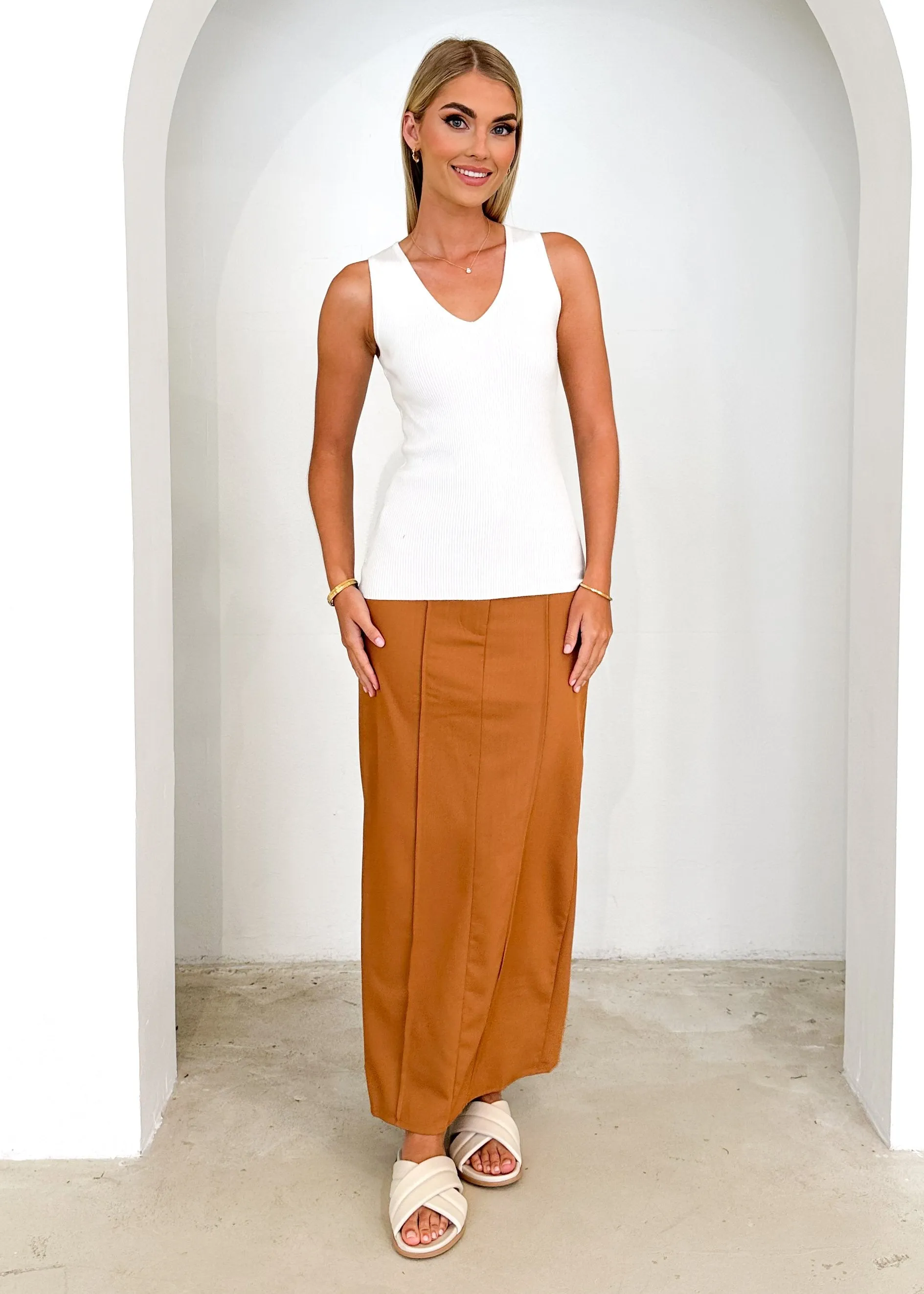 Haysa Knit Top - Off White sold by Gingham & Heels product image thumbnail 3