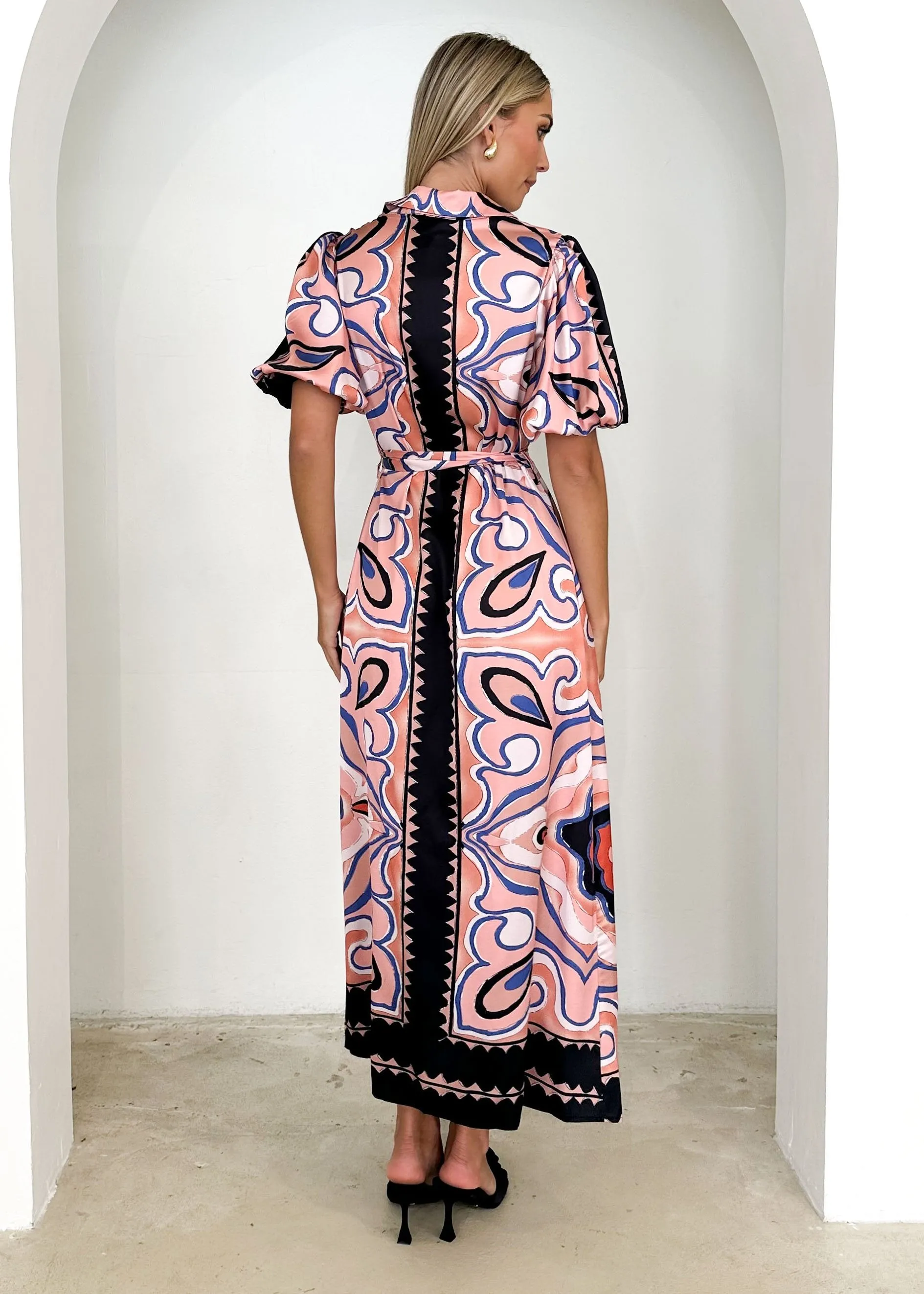 Catiana Maxi Dress - Pink Swirl sold by Gingham & Heels product image thumbnail 5