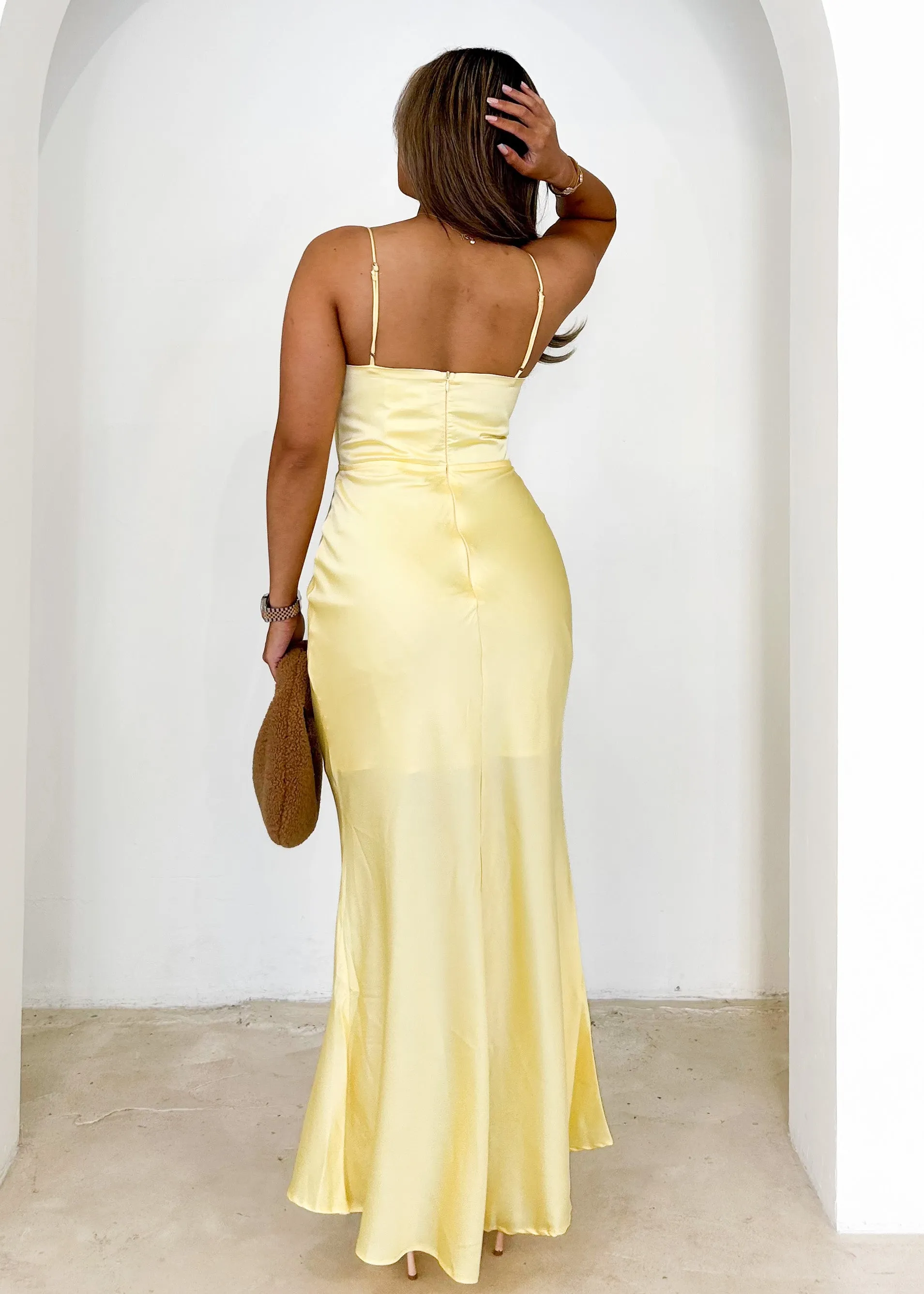 Tuppli Maxi Dress - Lemon sold by Gingham & Heels product image thumbnail 5