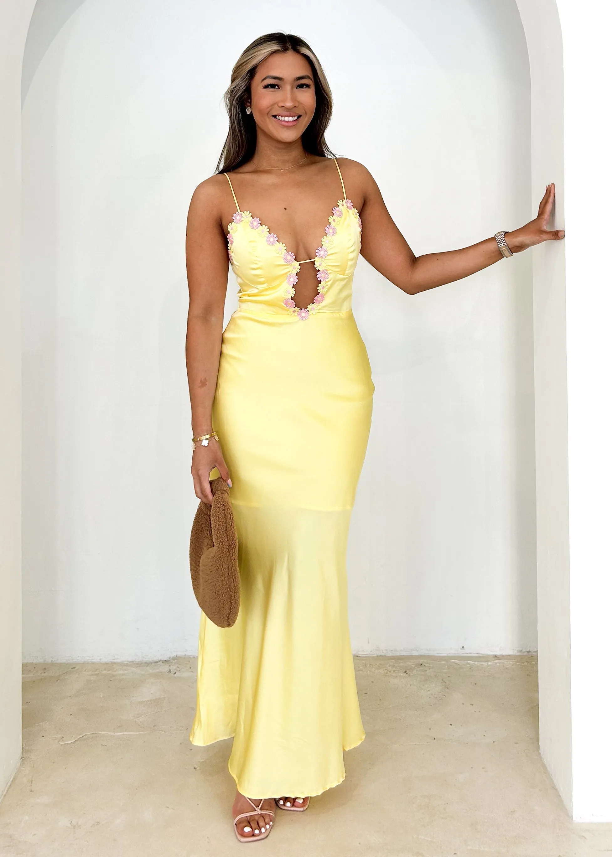 Tuppli Maxi Dress - Lemon sold by Gingham & Heels product image thumbnail 2
