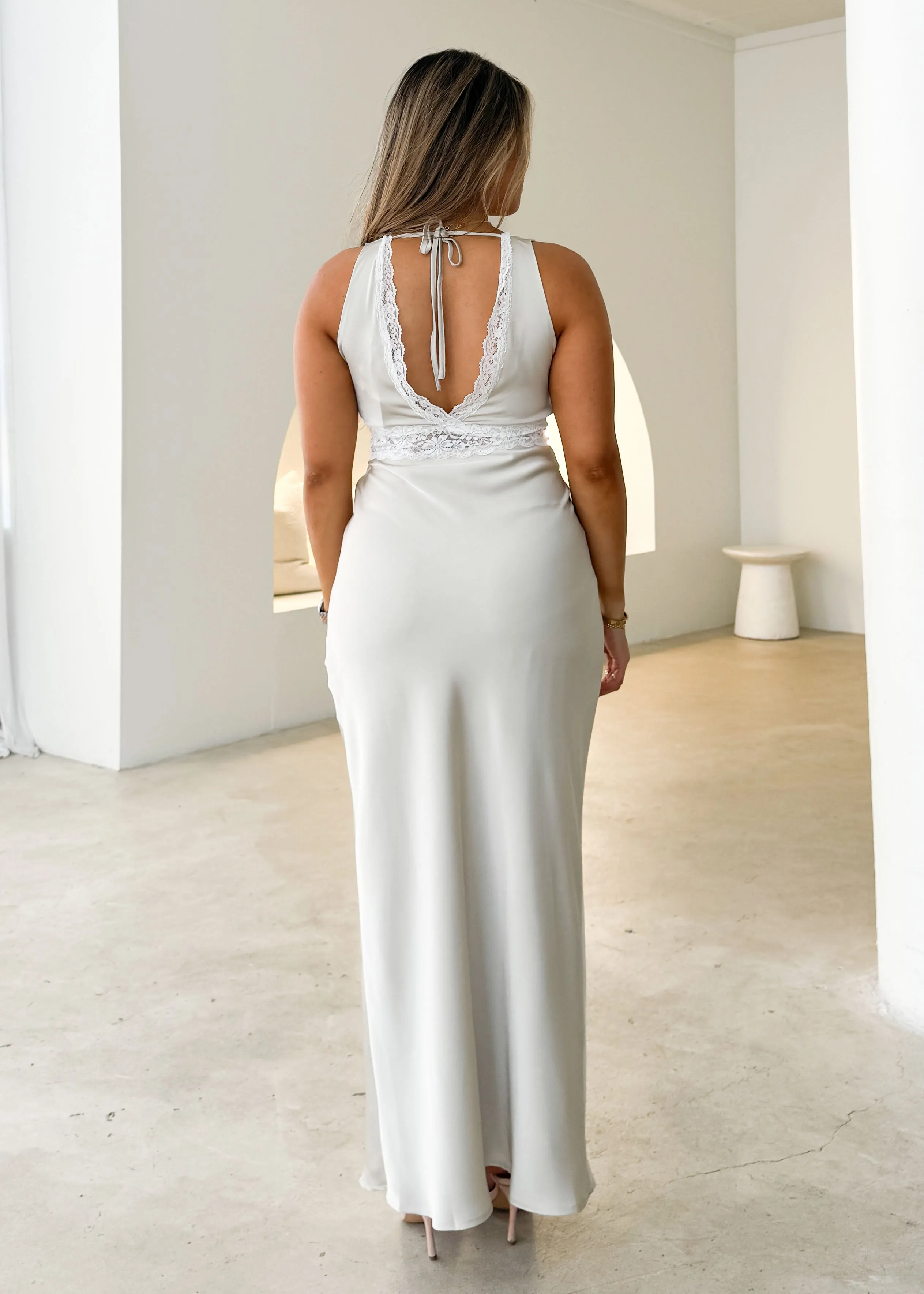 Delatra Maxi Dress - Champagne sold by Gingham & Heels product image thumbnail 4