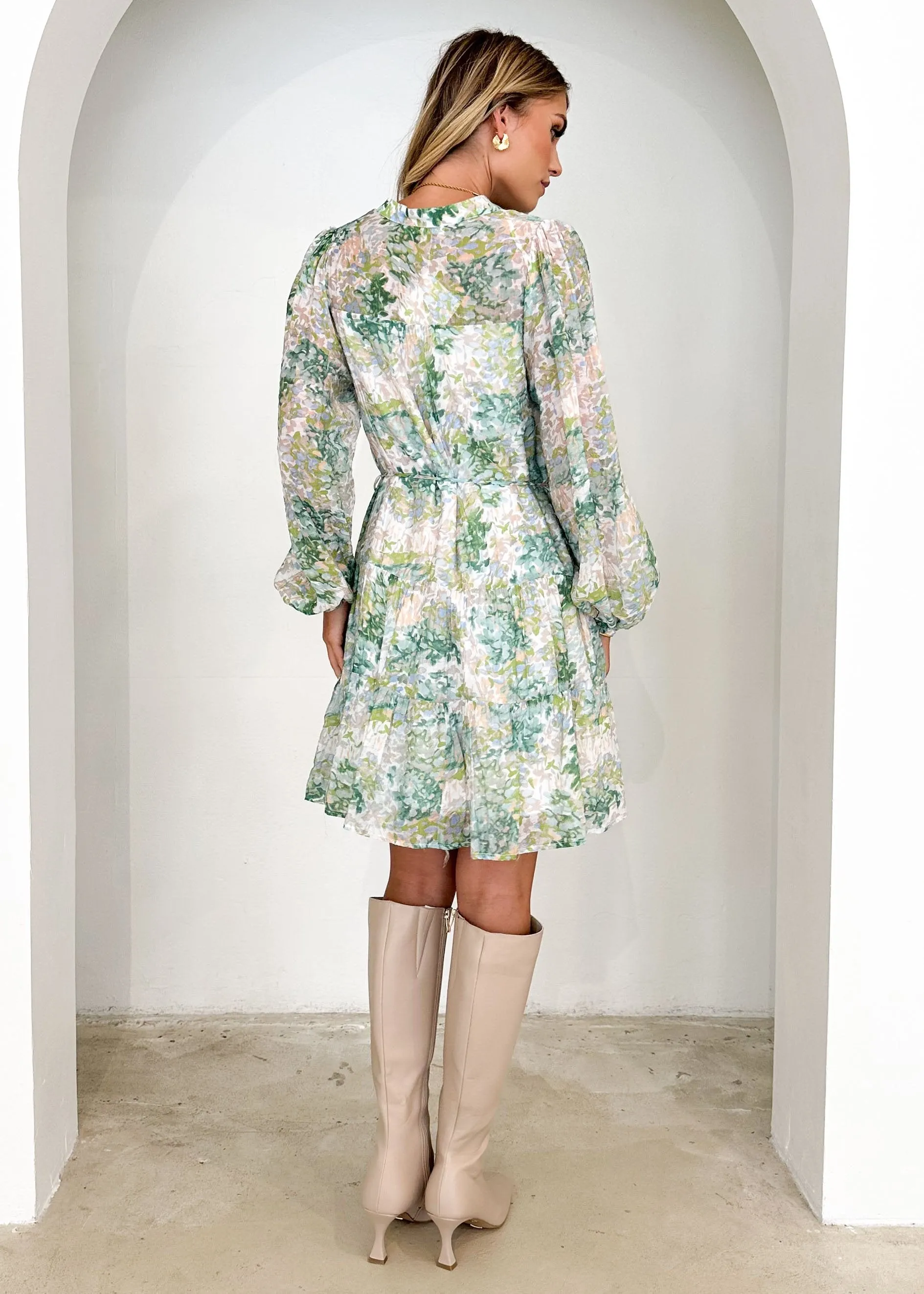 Anellia Dress - Aqua Floral sold by Gingham & Heels product image thumbnail 5