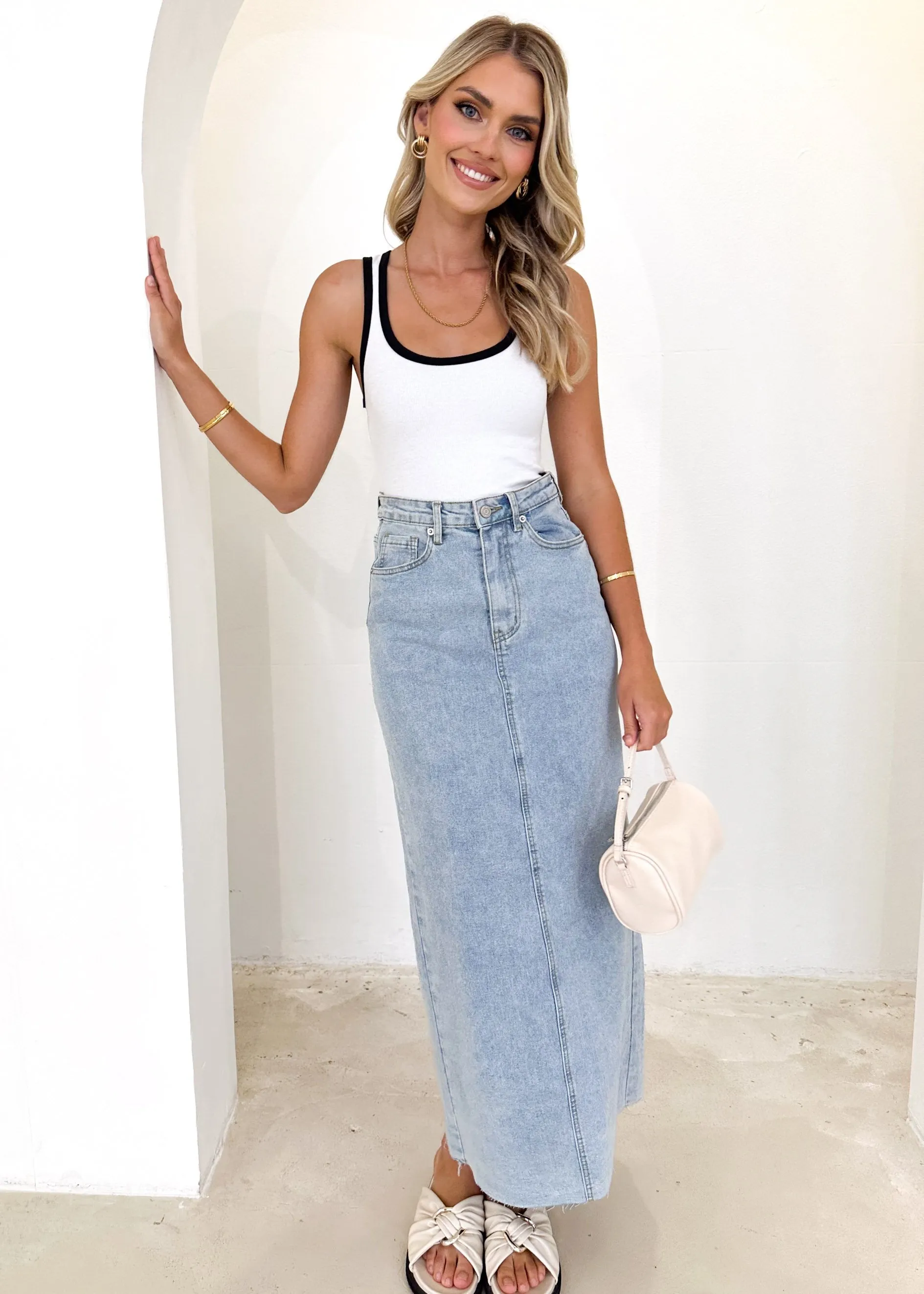 Tella Knit Top - Off White sold by Gingham & Heels product image thumbnail 4