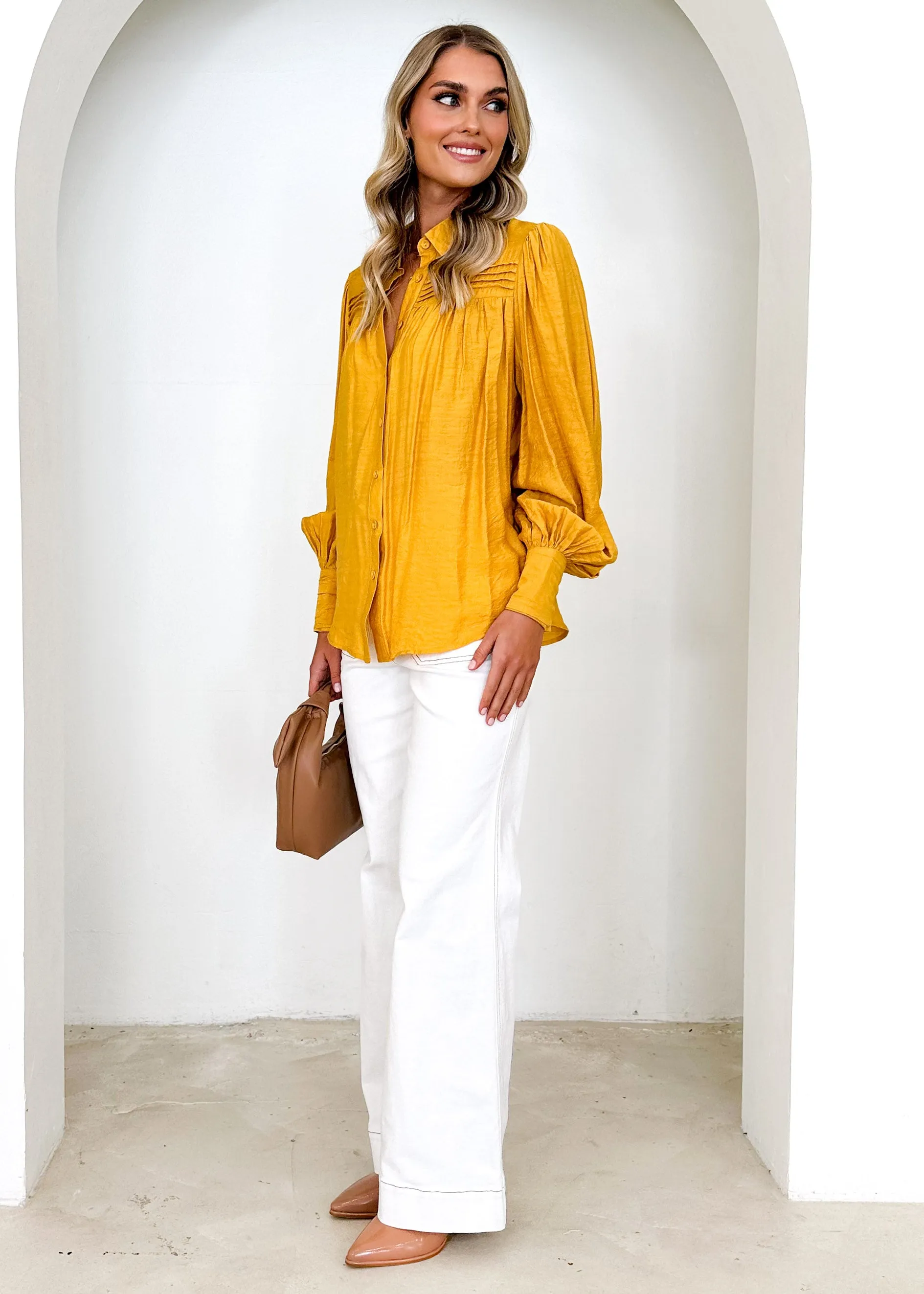 Dulcce Blouse - Mustard sold by Gingham & Heels product image thumbnail 5