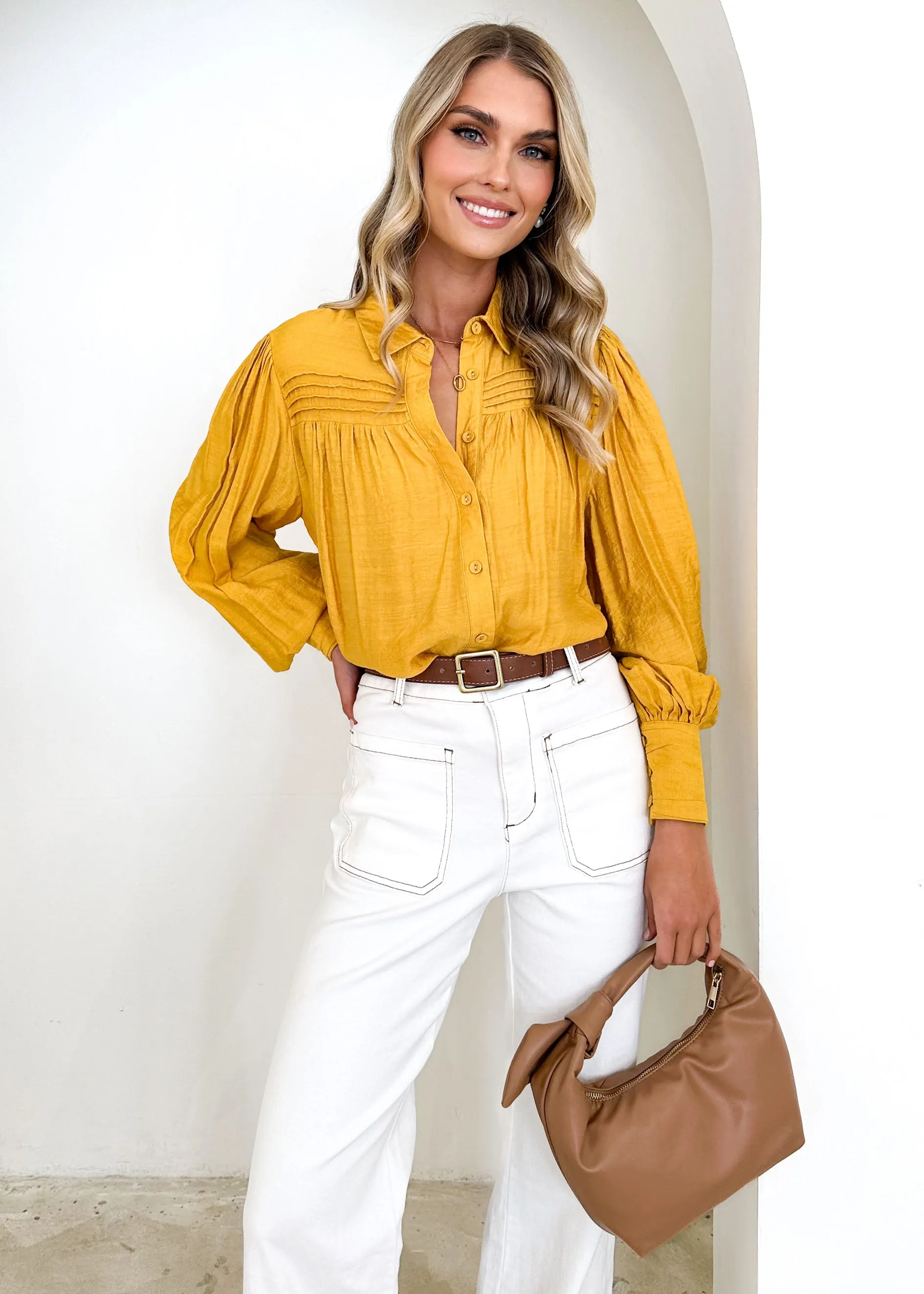 Dulcce Blouse - Mustard sold by Gingham & Heels product image thumbnail 2