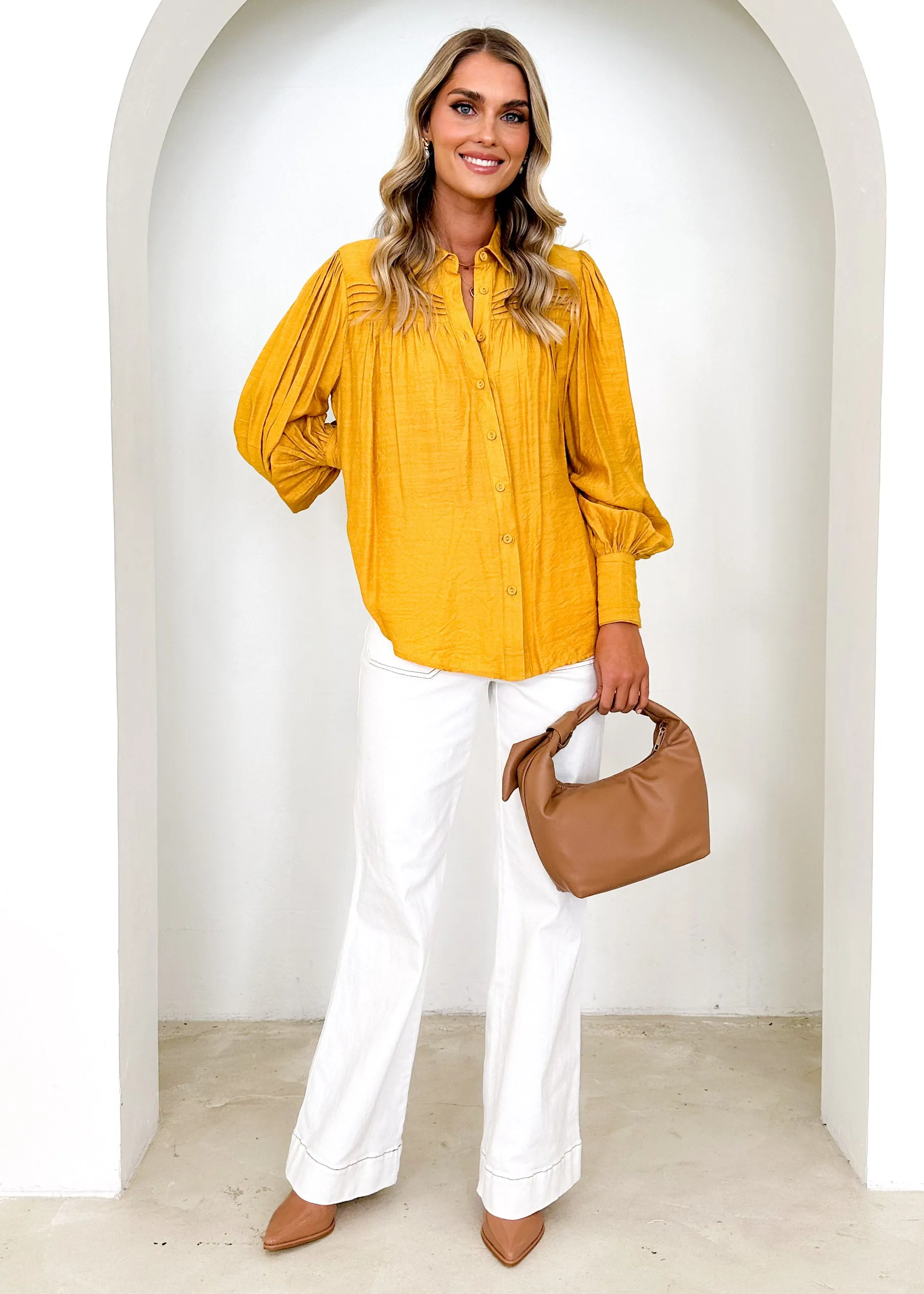 Dulcce Blouse - Mustard sold by Gingham & Heels product image thumbnail 4