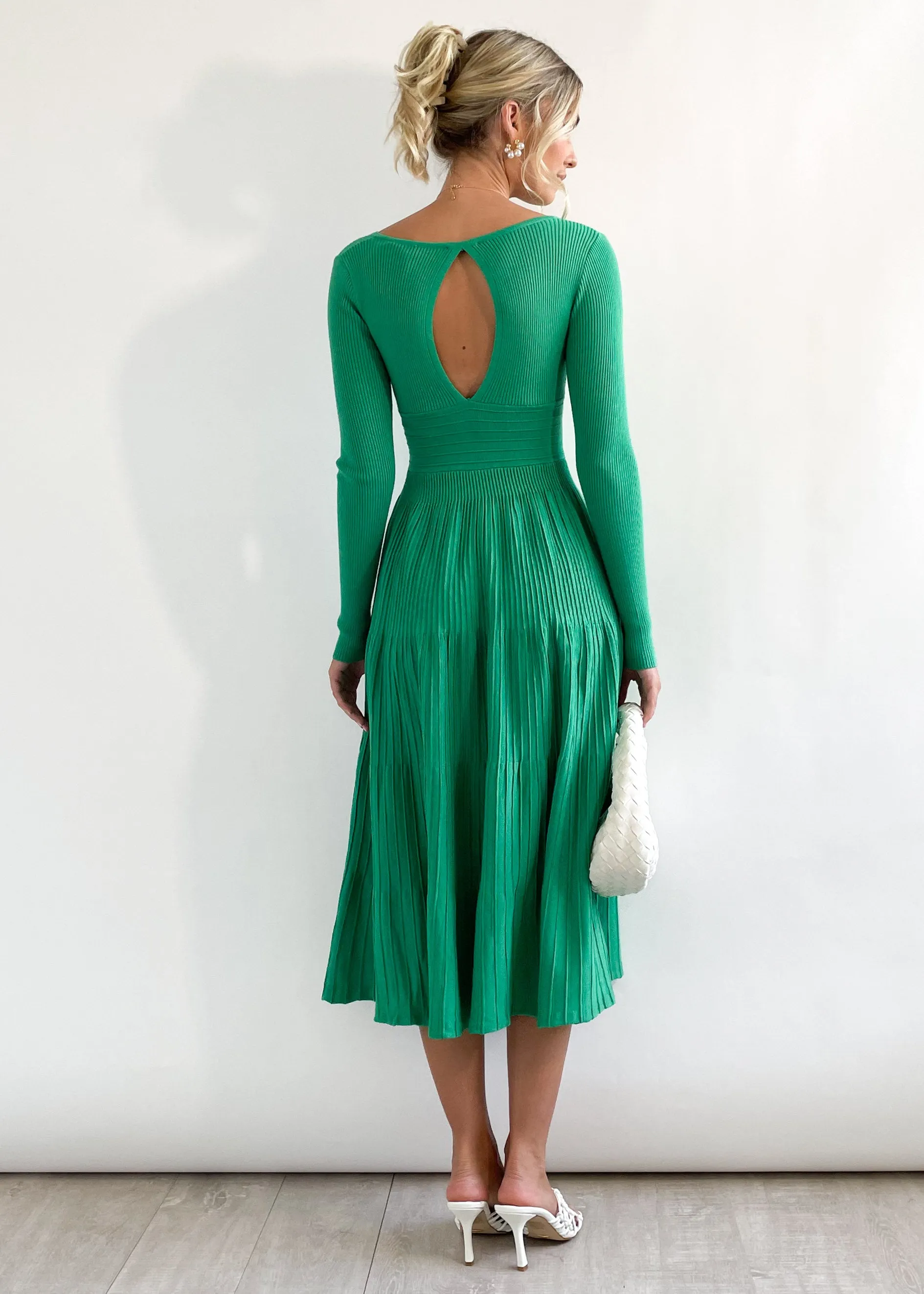 Alise Knit Midi Dress - Green sold by Gingham & Heels product image thumbnail 5
