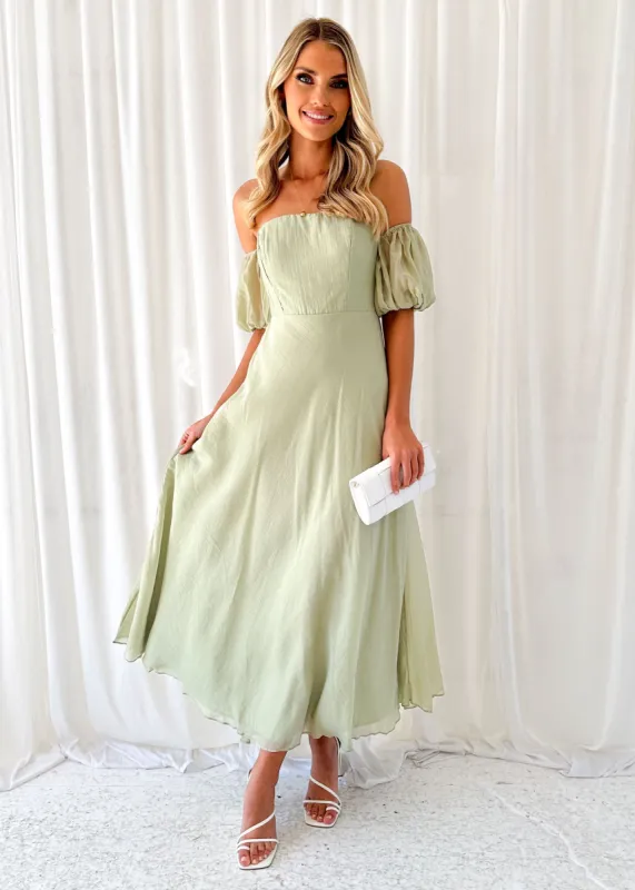 Anagha Maxi Dress - Sage sold by Gingham & Heels