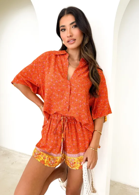 Lola Shirt - Summer Solstice sold by Gingham & Heels