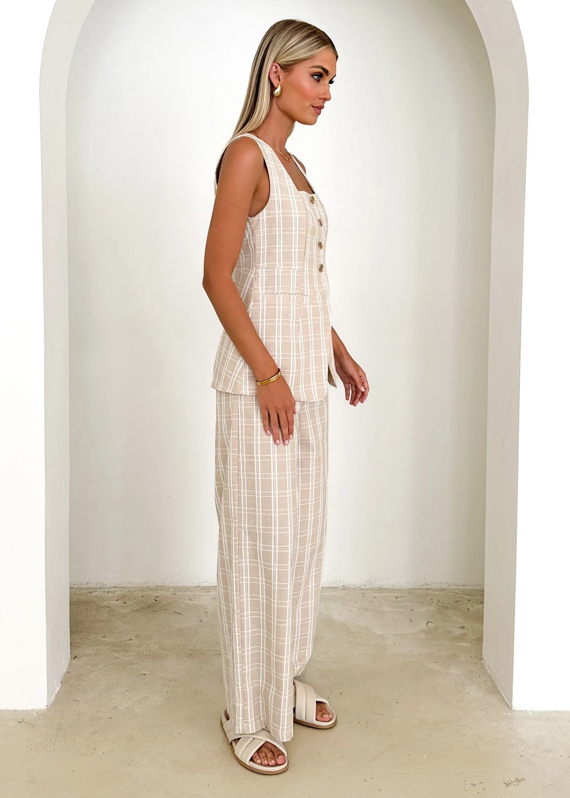 Biancro Pants - Natural Stripe sold by Gingham & Heels product image thumbnail 4