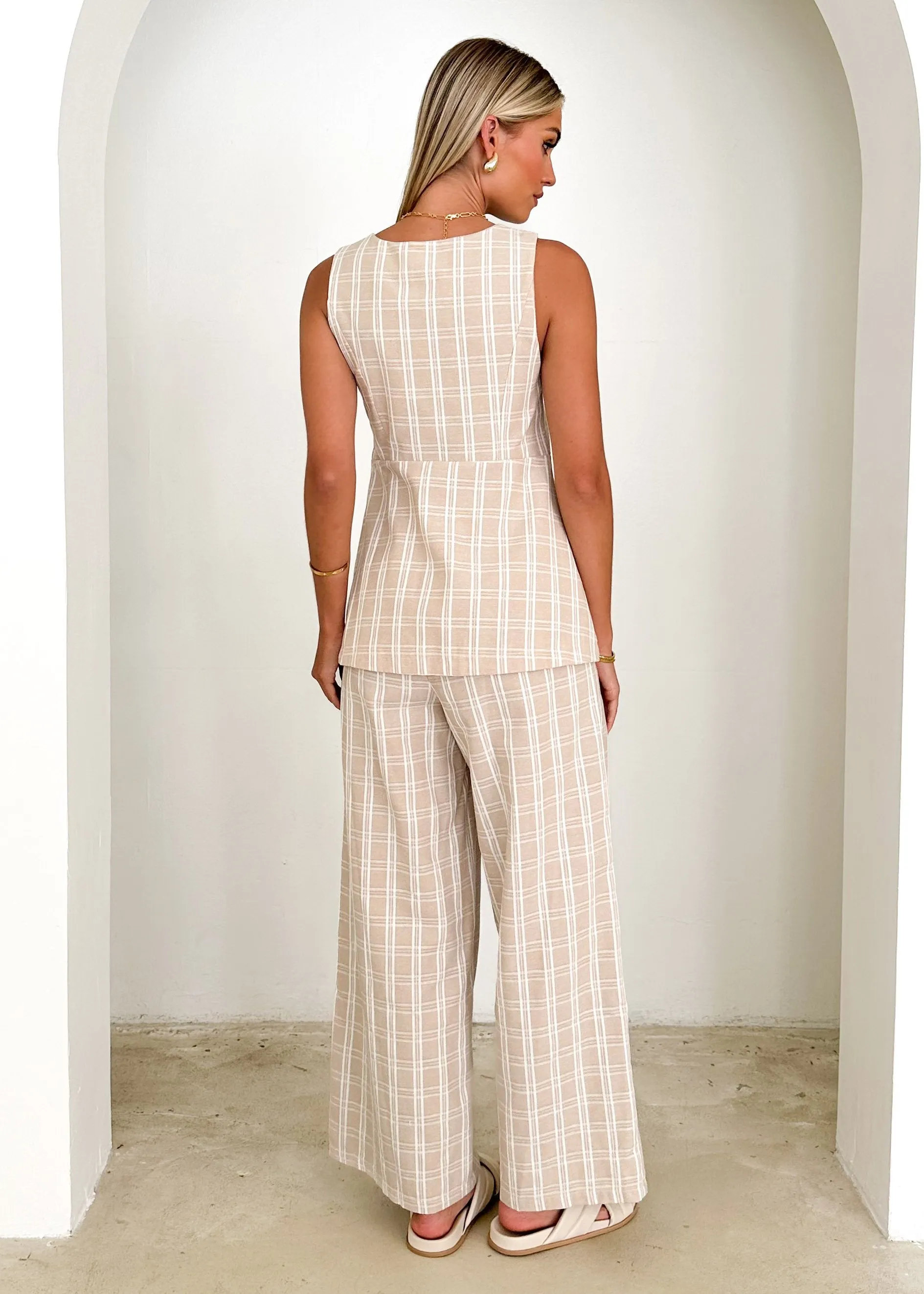 Biancro Pants - Natural Stripe sold by Gingham & Heels product image thumbnail 5