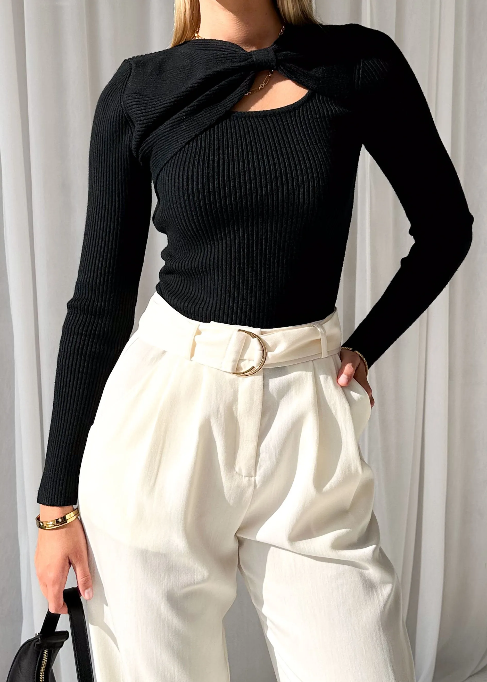 Ferloe Pants - Cream sold by Gingham & Heels product image thumbnail 5