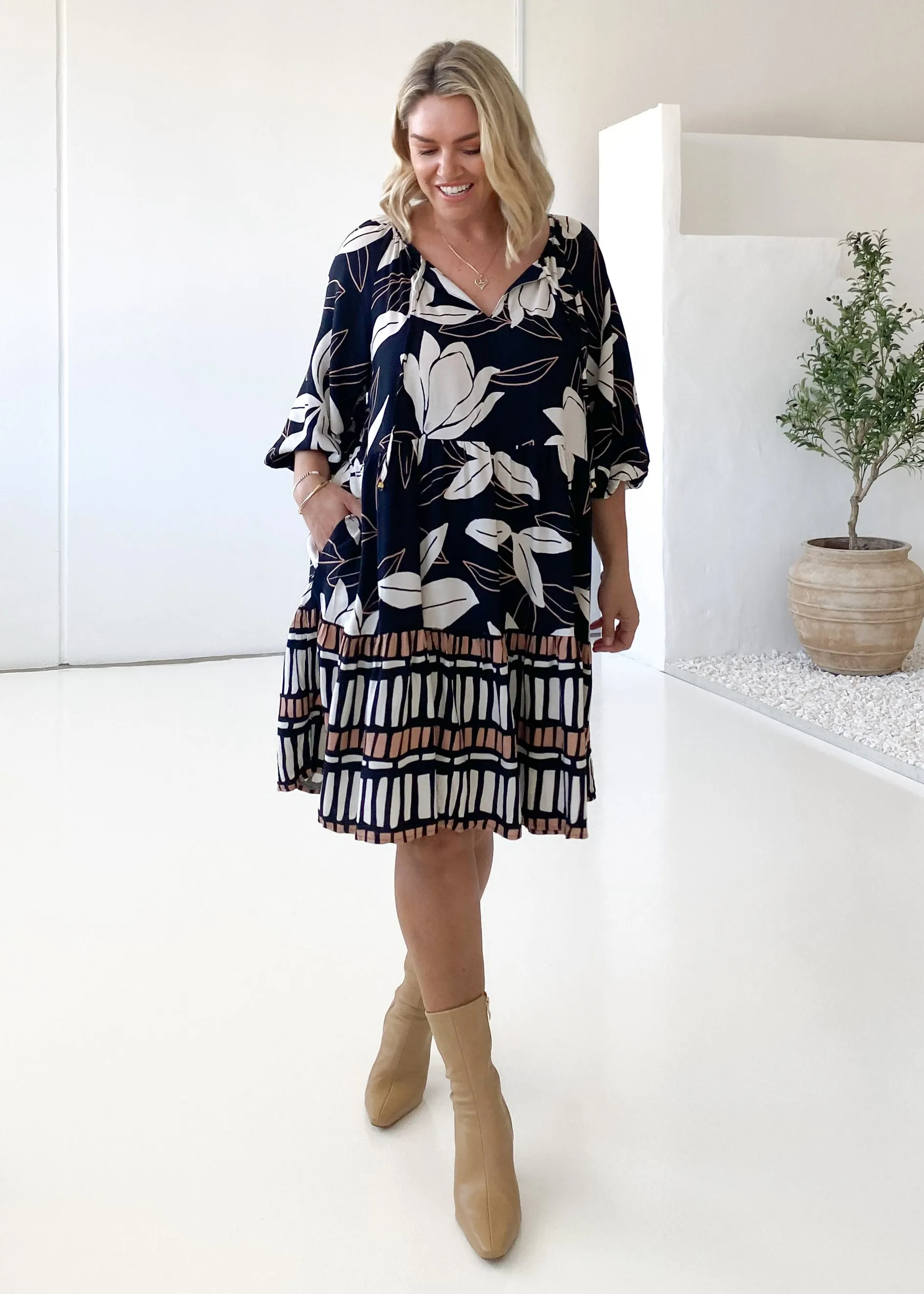 Yamra Dress - Ravenna Floral sold by Gingham & Heels product image thumbnail 4