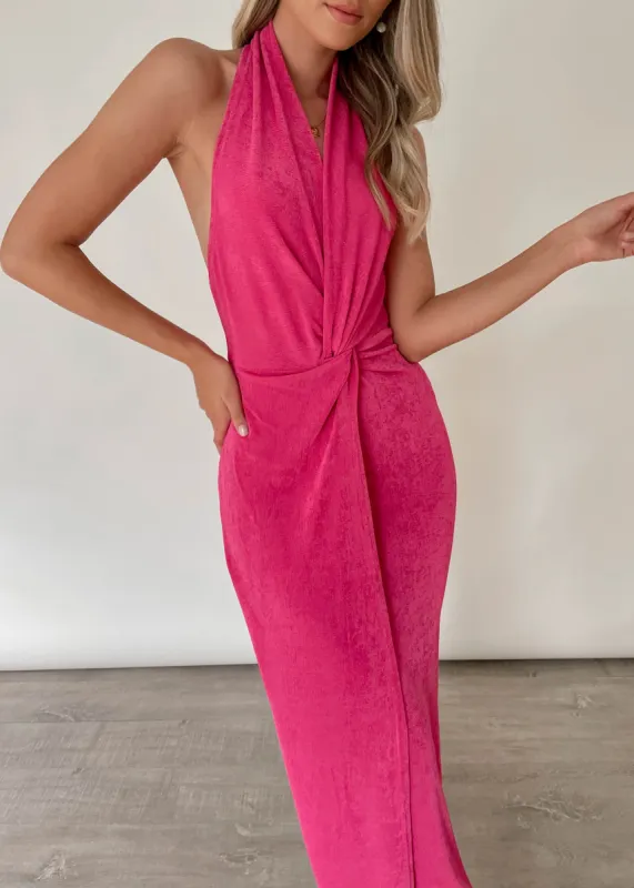 Indica Midi Dress - Hot Pink sold by Gingham & Heels