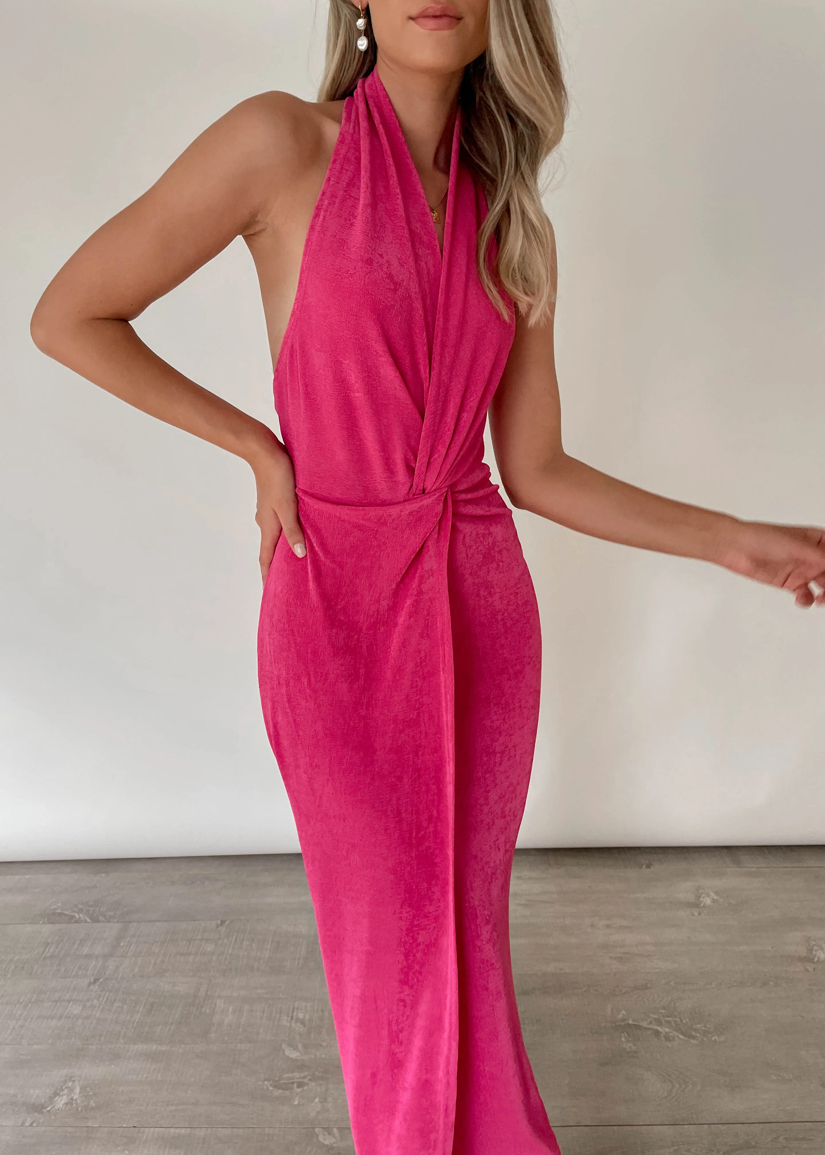 Indica Midi Dress - Hot Pink sold by Gingham & Heels product image thumbnail 3